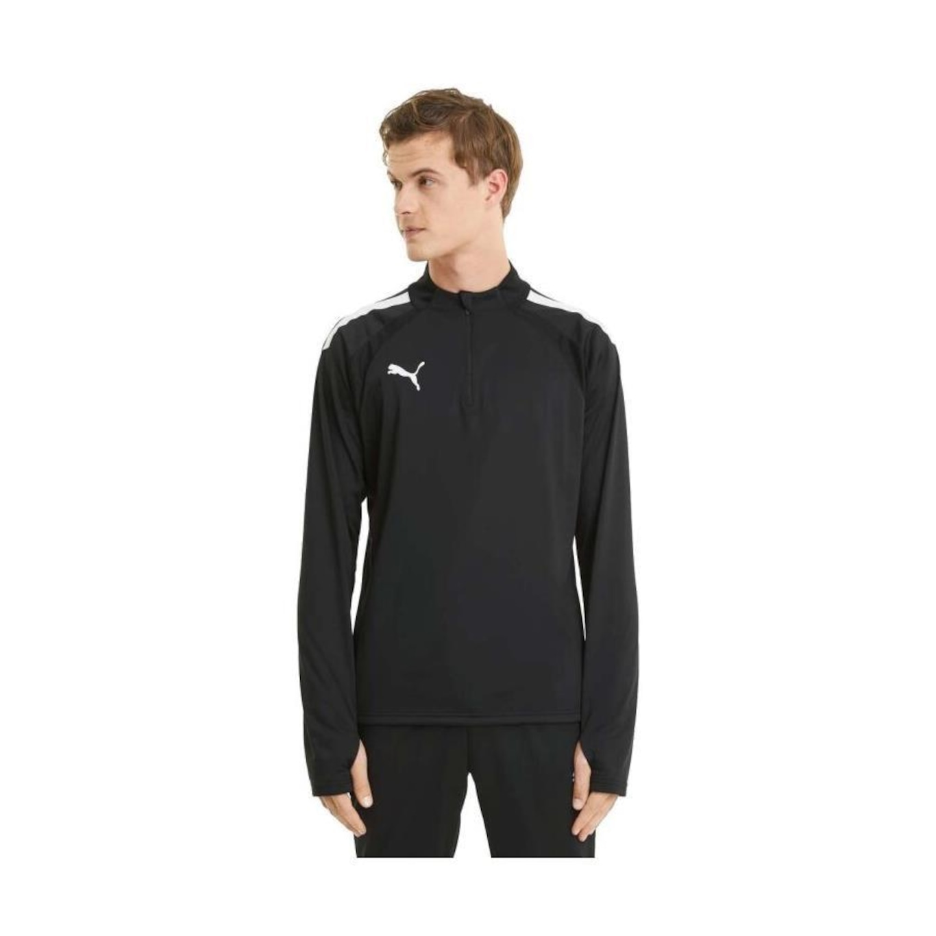 Camisa Puma Team Liga 14 Zip Top - Masculina - Foto 3