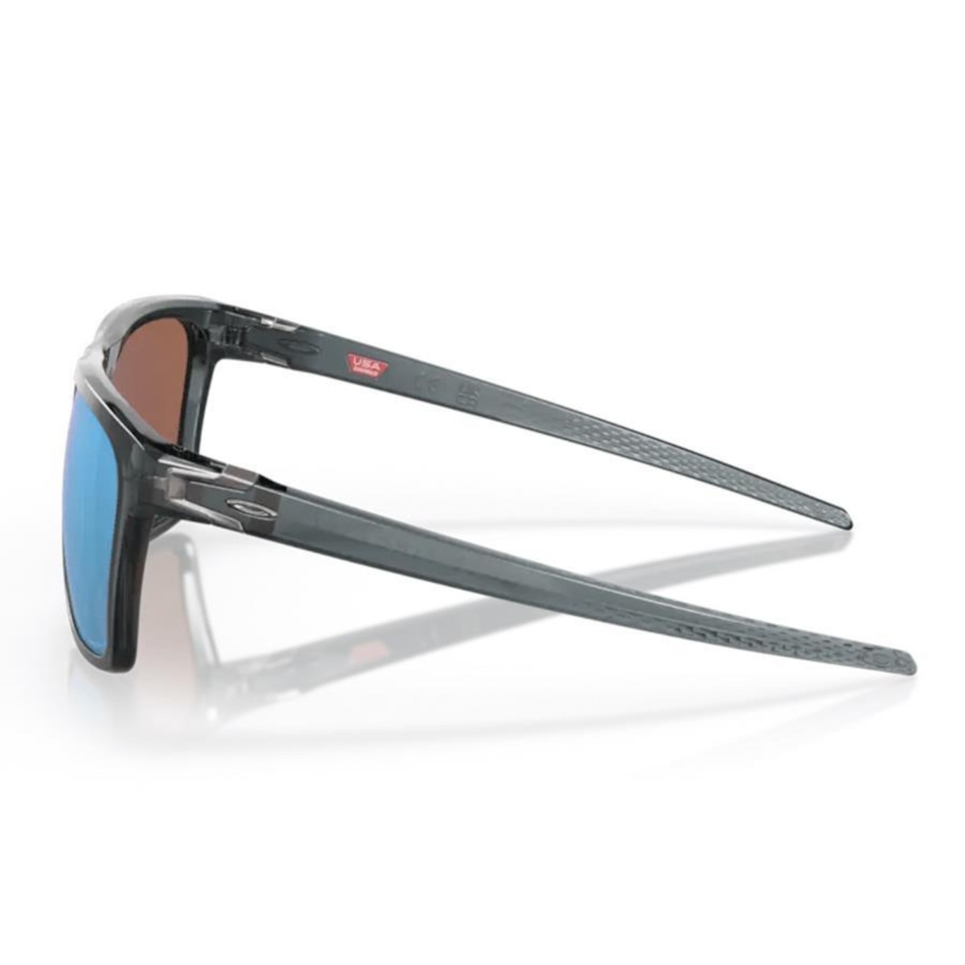 Óculos de Sol Oakley Leffingwell Black Ink Prizm Grey - Unissex - Foto 4