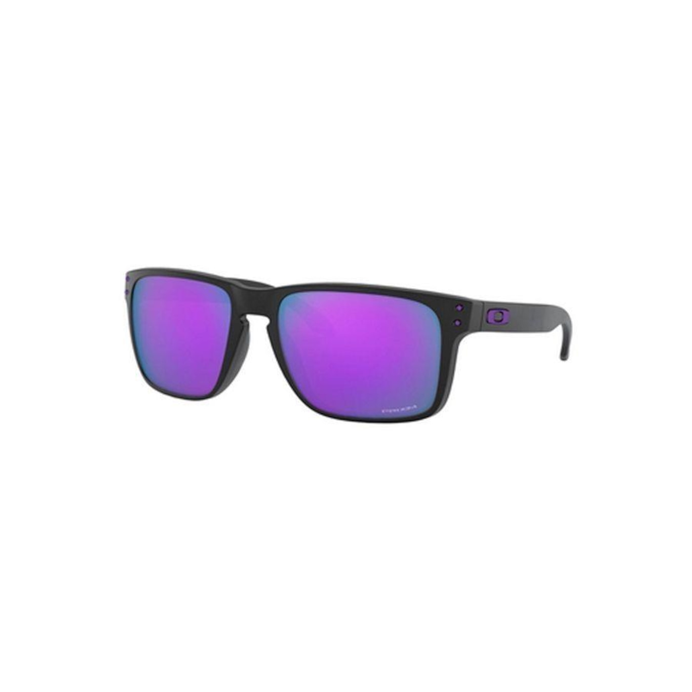 Óculos de Sol Unissex Oakley Holbrook Matte Black Violet Iridium - Foto 1