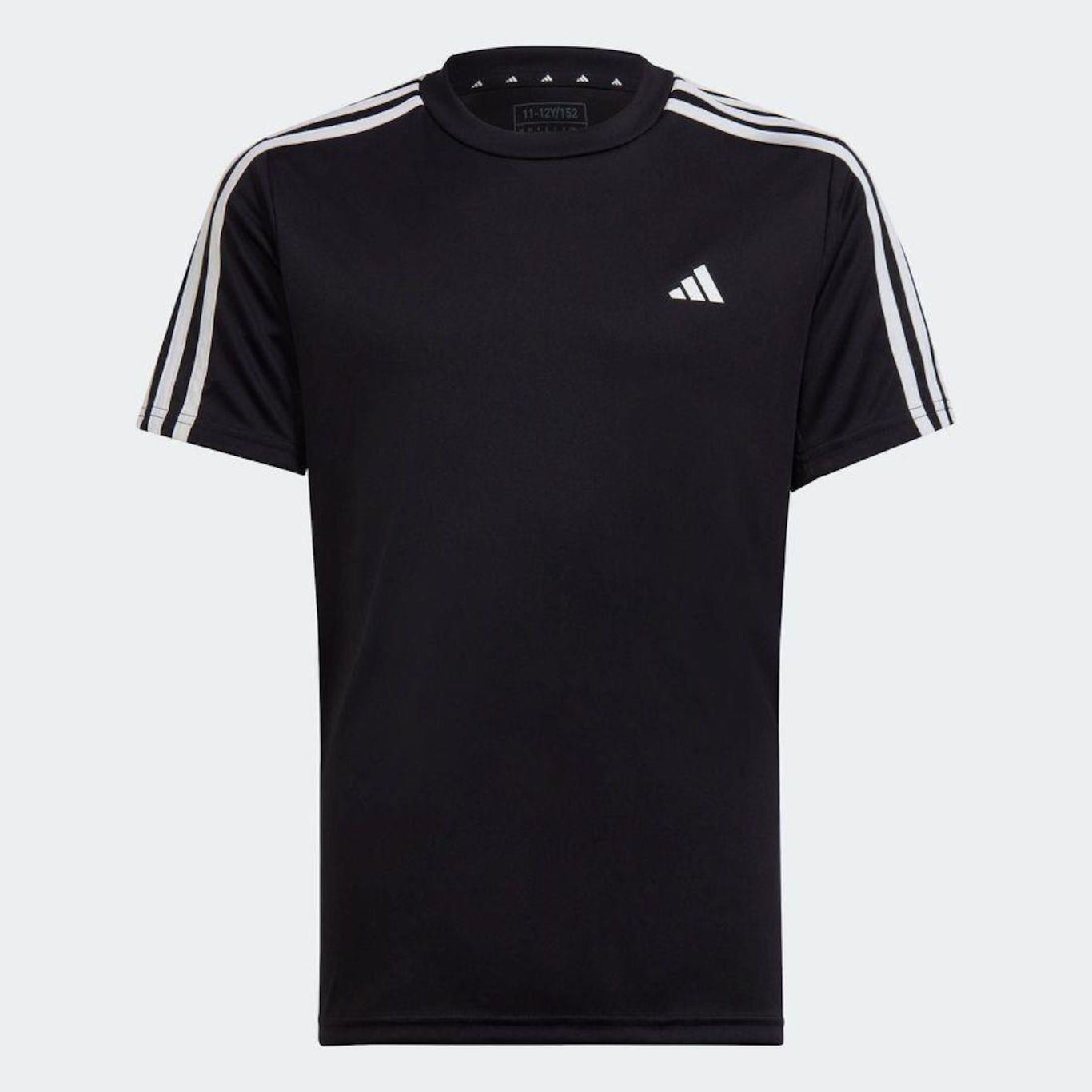 Camiseta adidas Train Essentials Aeroready 3-Stripes Regular Fit - Infantil - Foto 2