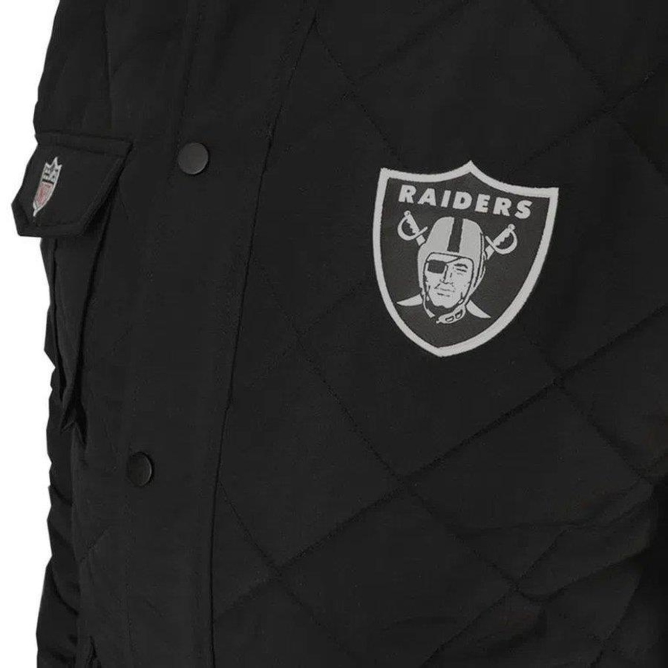 Jaqueta com Capuz New Era Puffer NFL Las Vegas Raiders Sky Style - Masculina - Foto 3