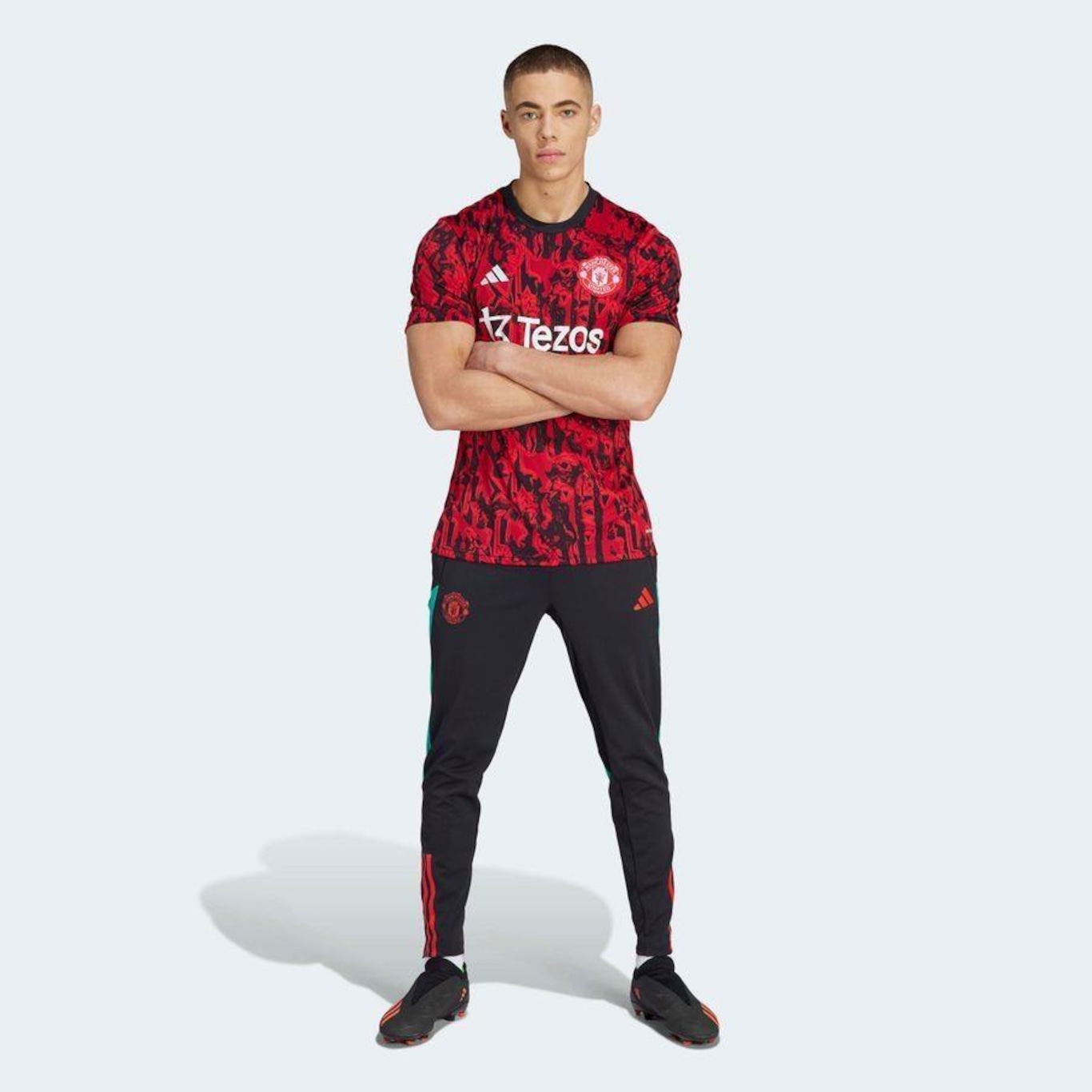 Camisa Adidas Manchester United Pré Jogo 2021 - FutFanatics