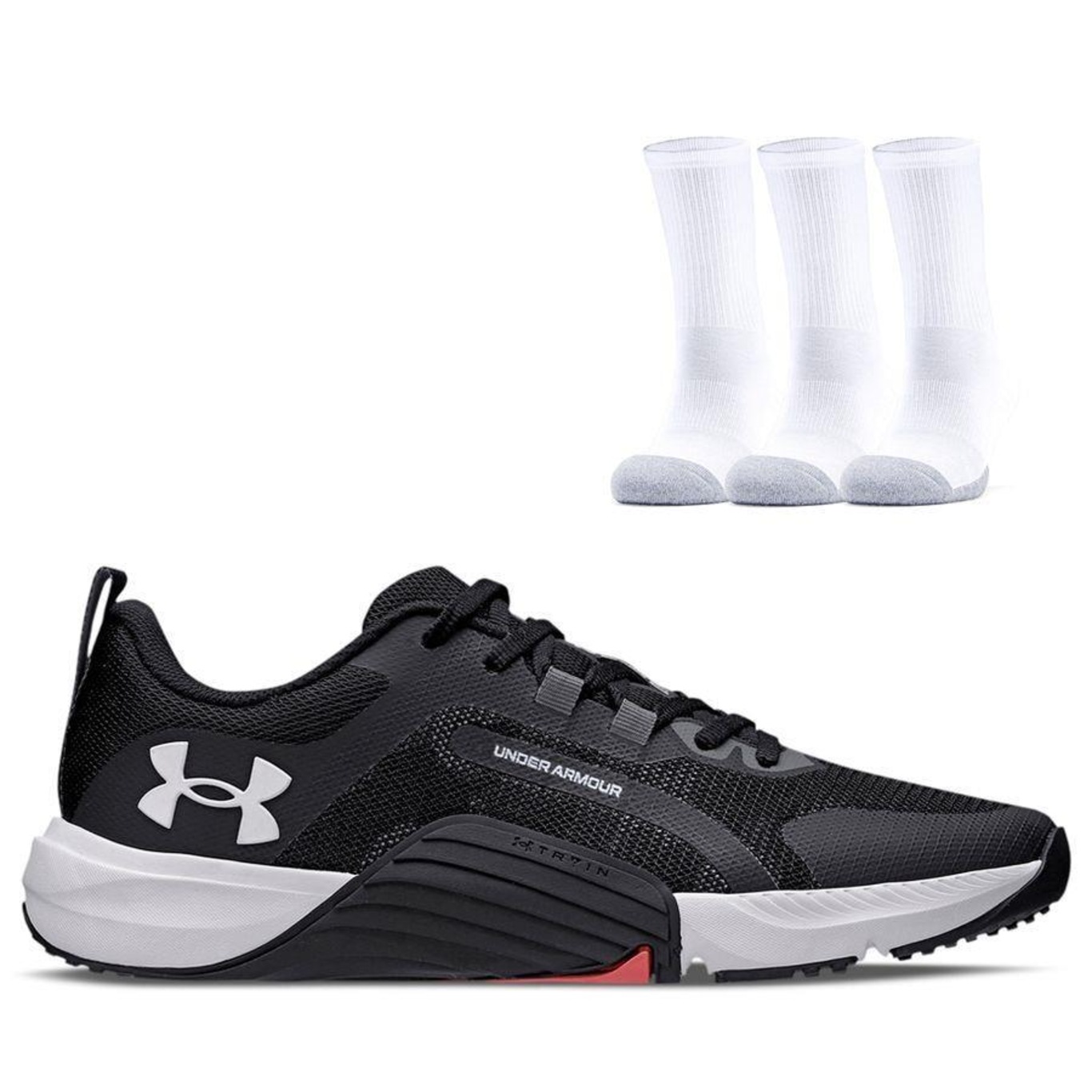 Kit Tênis Under Armour Tribase Reps + 3 Pares de Meias - Unissex