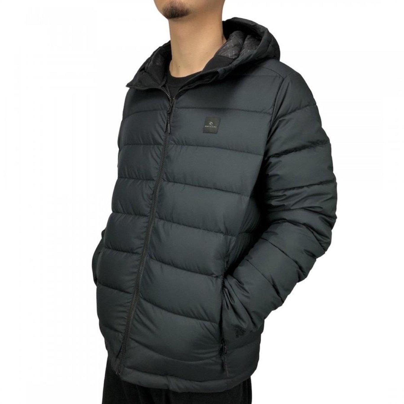 Jaqueta Puffer Rip Curl Anti Series Elite Masculina com Capuz - Foto 3