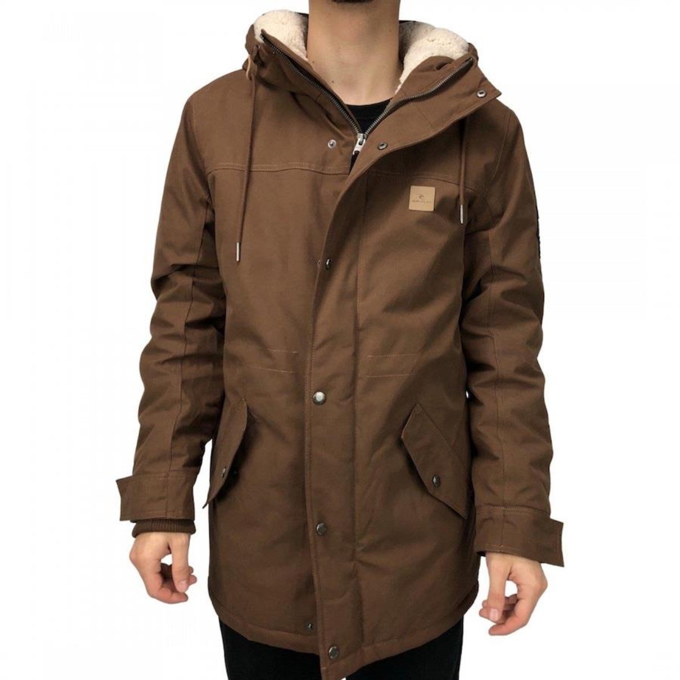 Jaqueta Parka Rip Curl Anti Series Exit Masculina com Capuz - Foto 2