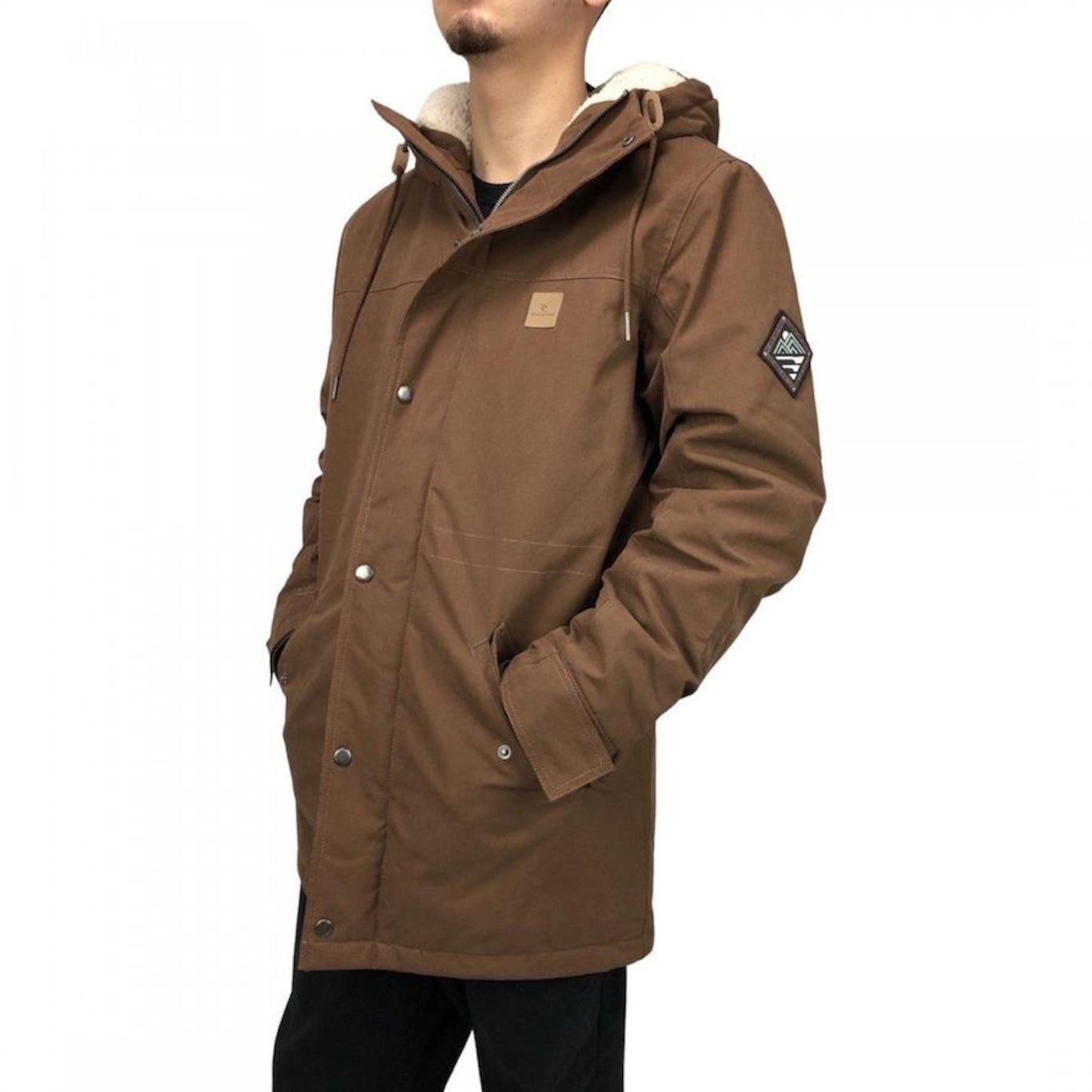 Jaqueta Parka Rip Curl Anti Series Exit Masculina com Capuz - Foto 3