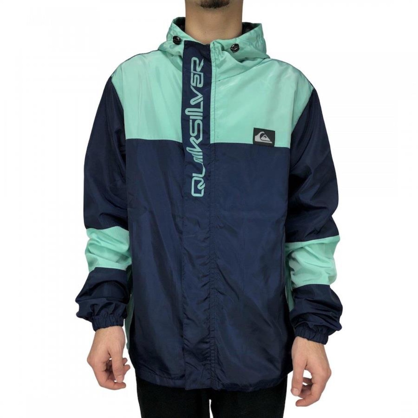 Jaqueta Corta-Vento Quiksilver Hurry Down Masculina com Capuz - Foto 2