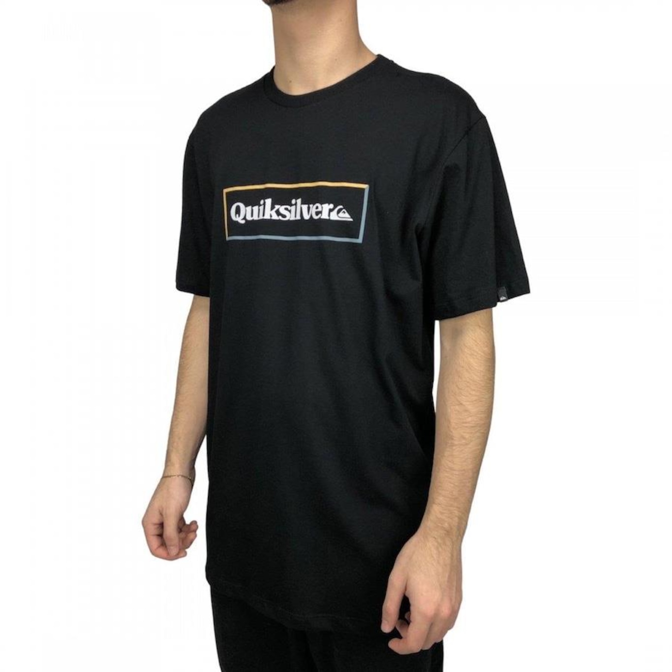 Camiseta Quiksilver Simple Lock Masculina - Foto 3