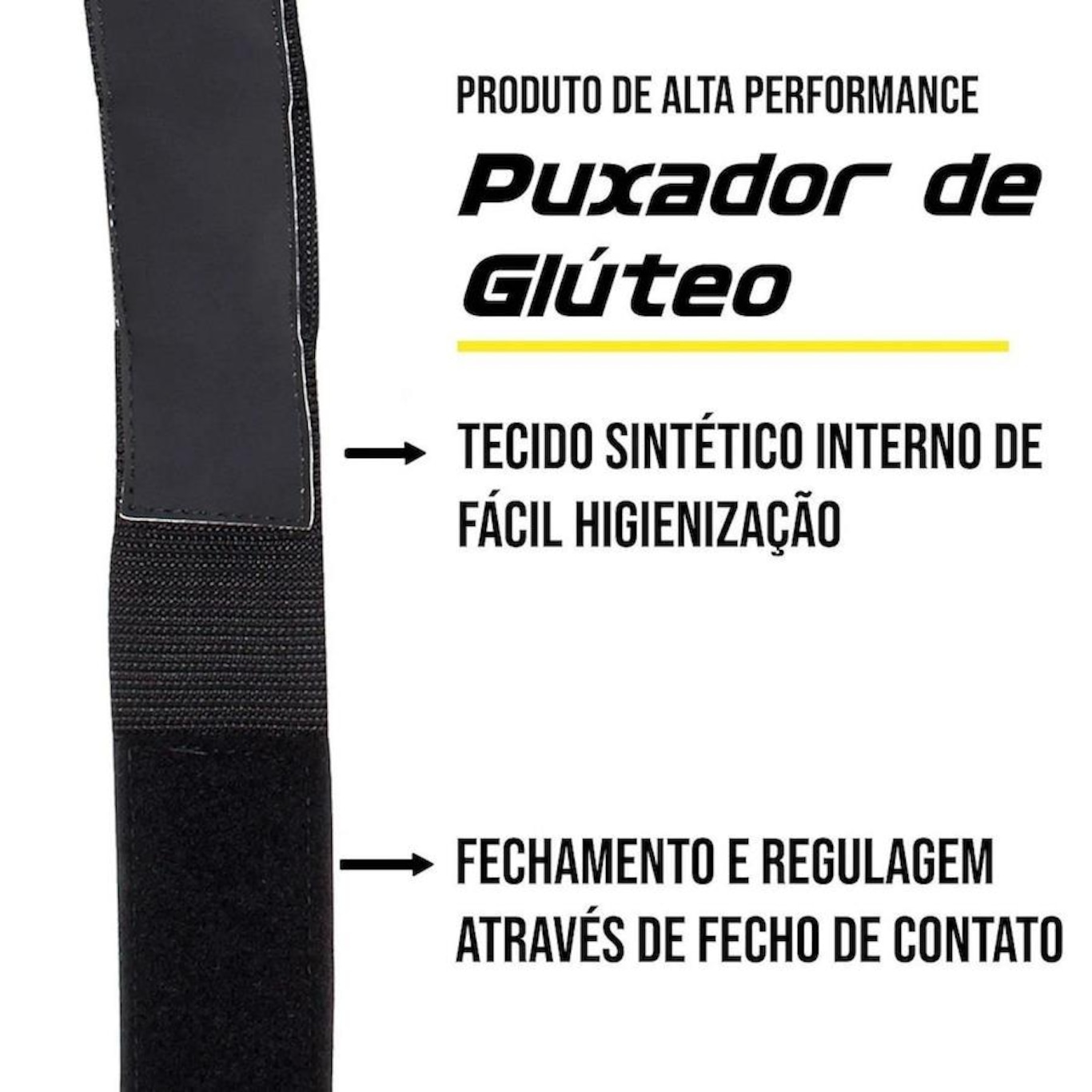 Puxador de Perna com Fecho de Contato Be Stronger - Foto 2