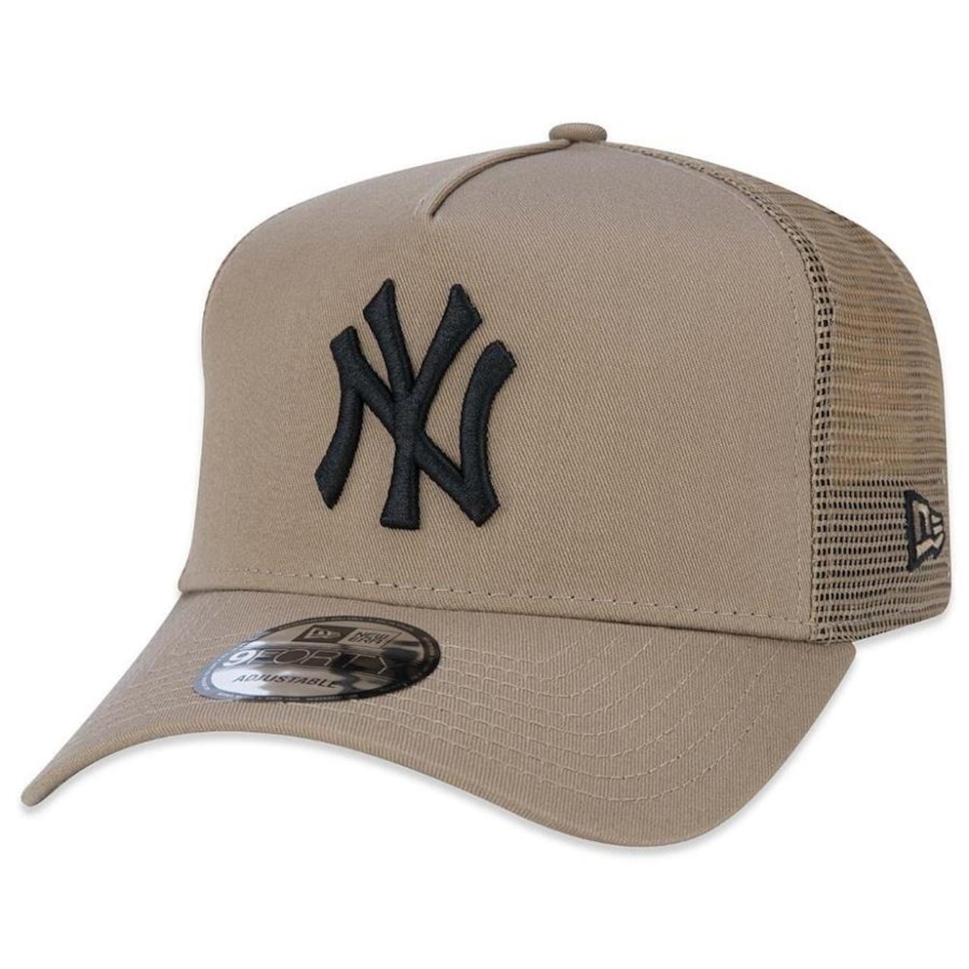 Boné New Era 940 A-Frame Trucker New York Yankees MLB Snapback Aba Curva - Foto 1