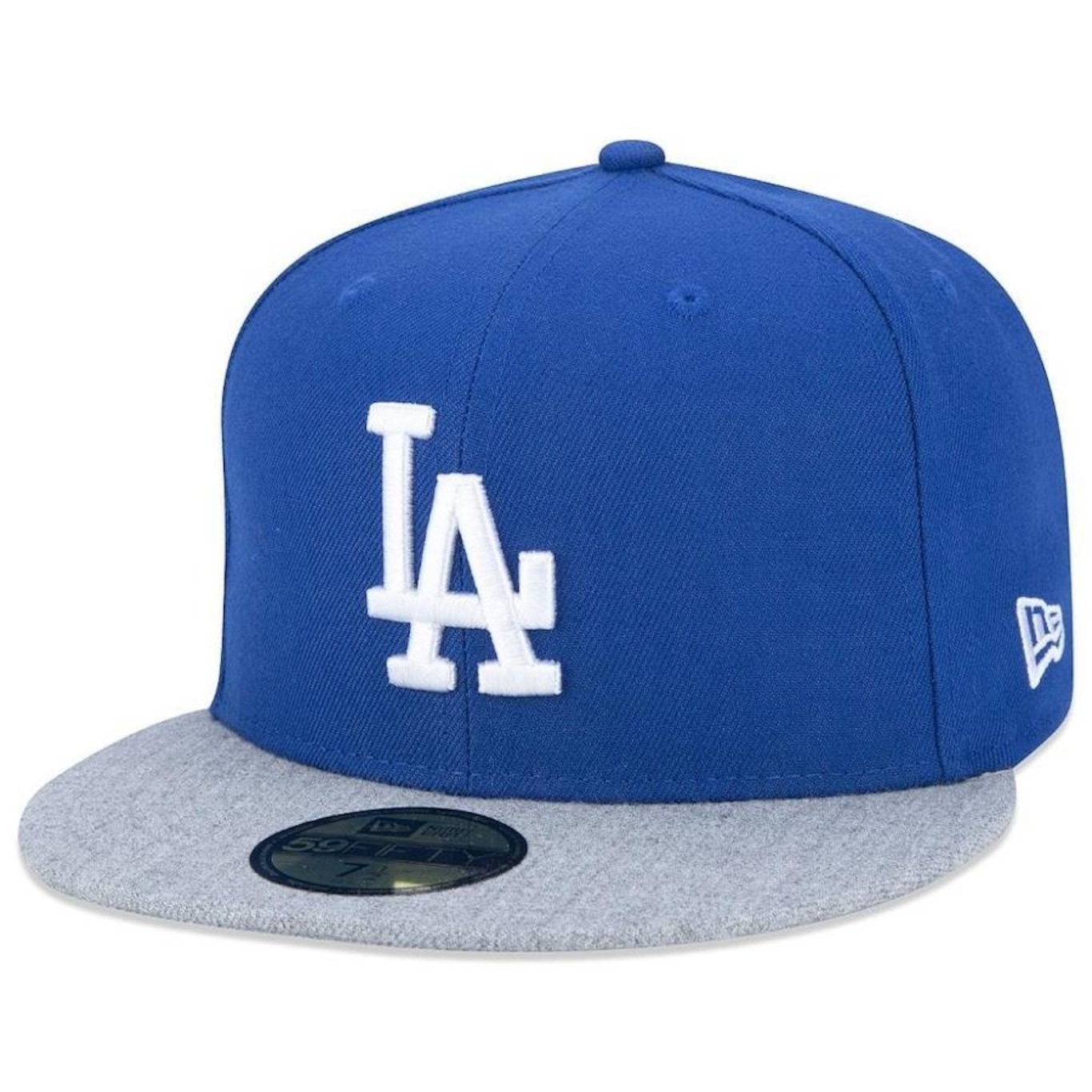 Boné New Era 5950 Fechado Los Angeles Dodgers MLB Aba Reta - Foto 1