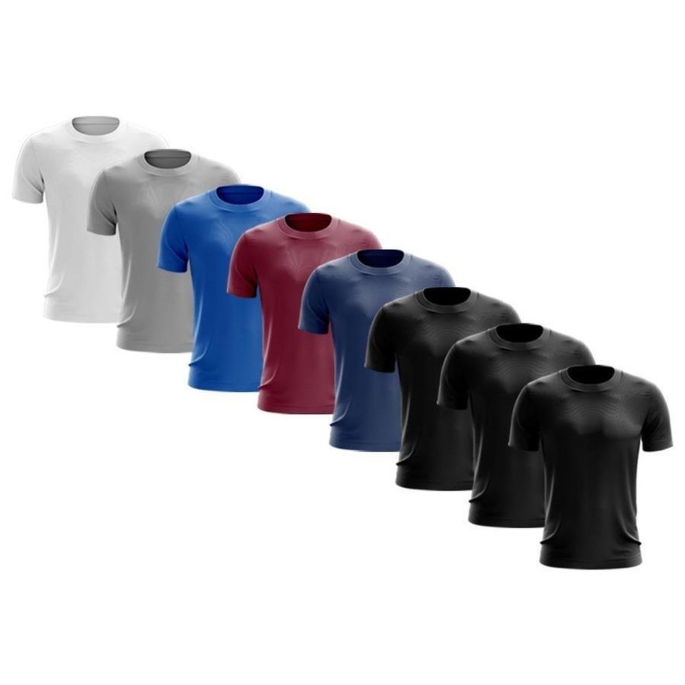 Kit de Camisas Térmica Adriben Dry Fit com Proteção Solar - 8 Unidades - Masculina - Foto 3