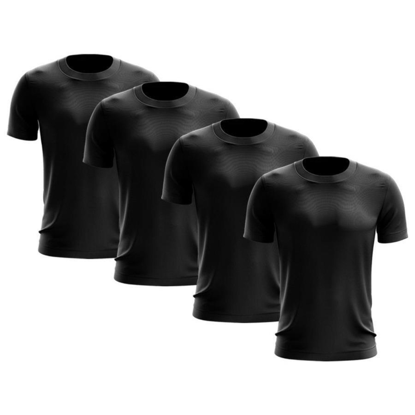 Kit de Camisas Térmica Adriben Dry Fit com Proteção Solar - 4 Unidades - Masculina - Foto 2