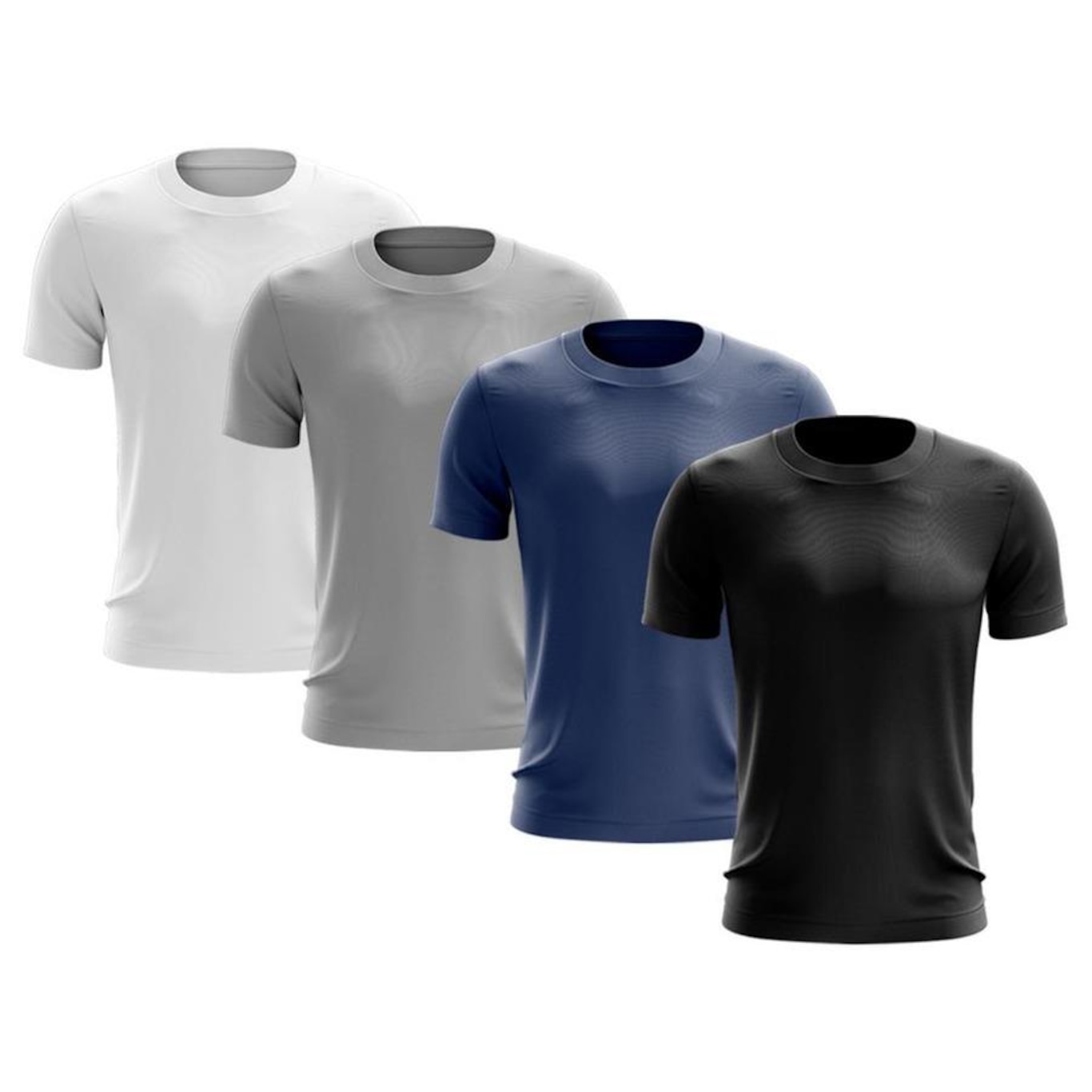 Kit de Camisas Térmica Adriben Dry Fit com Proteção Solar - 4 Unidades - Masculina - Foto 1