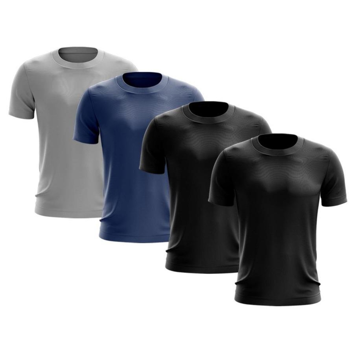 Kit de Camisas Térmica Adriben Dry Fit com Proteção Solar - 4 Unidades - Masculina - Foto 1