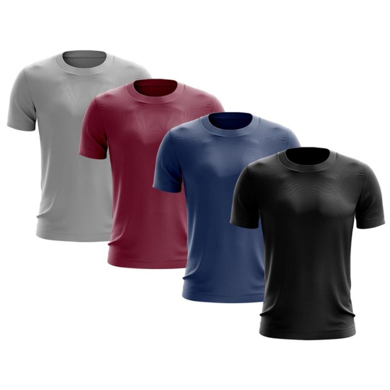 Kit de Camisas Térmica Adriben Dry Fit com Proteção Solar - 4 Unidades - Masculina - Foto 1