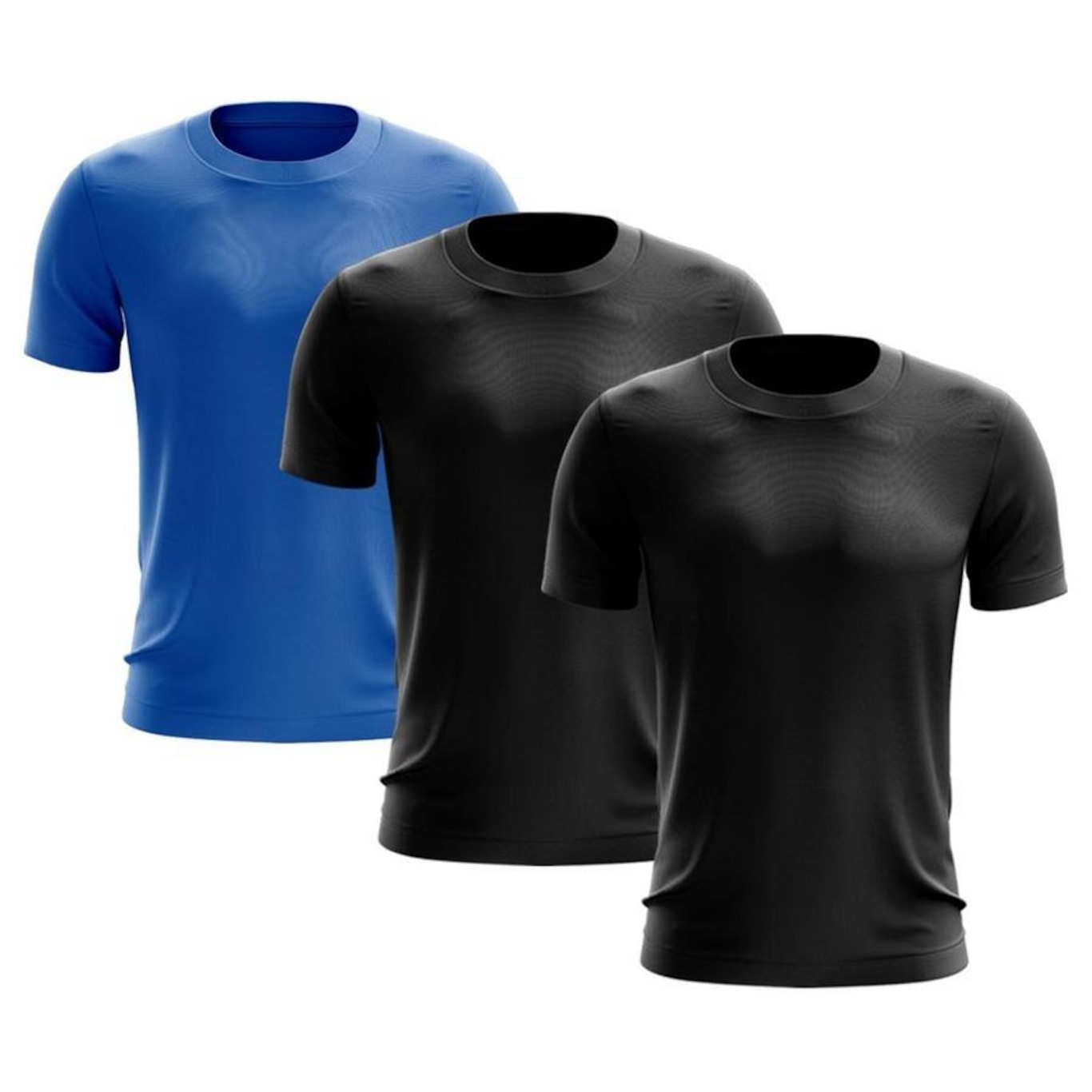 Kit de Camisas Térmica Adriben Dry Fit com Proteção Solar - 3 Unidades - Masculina - Foto 1