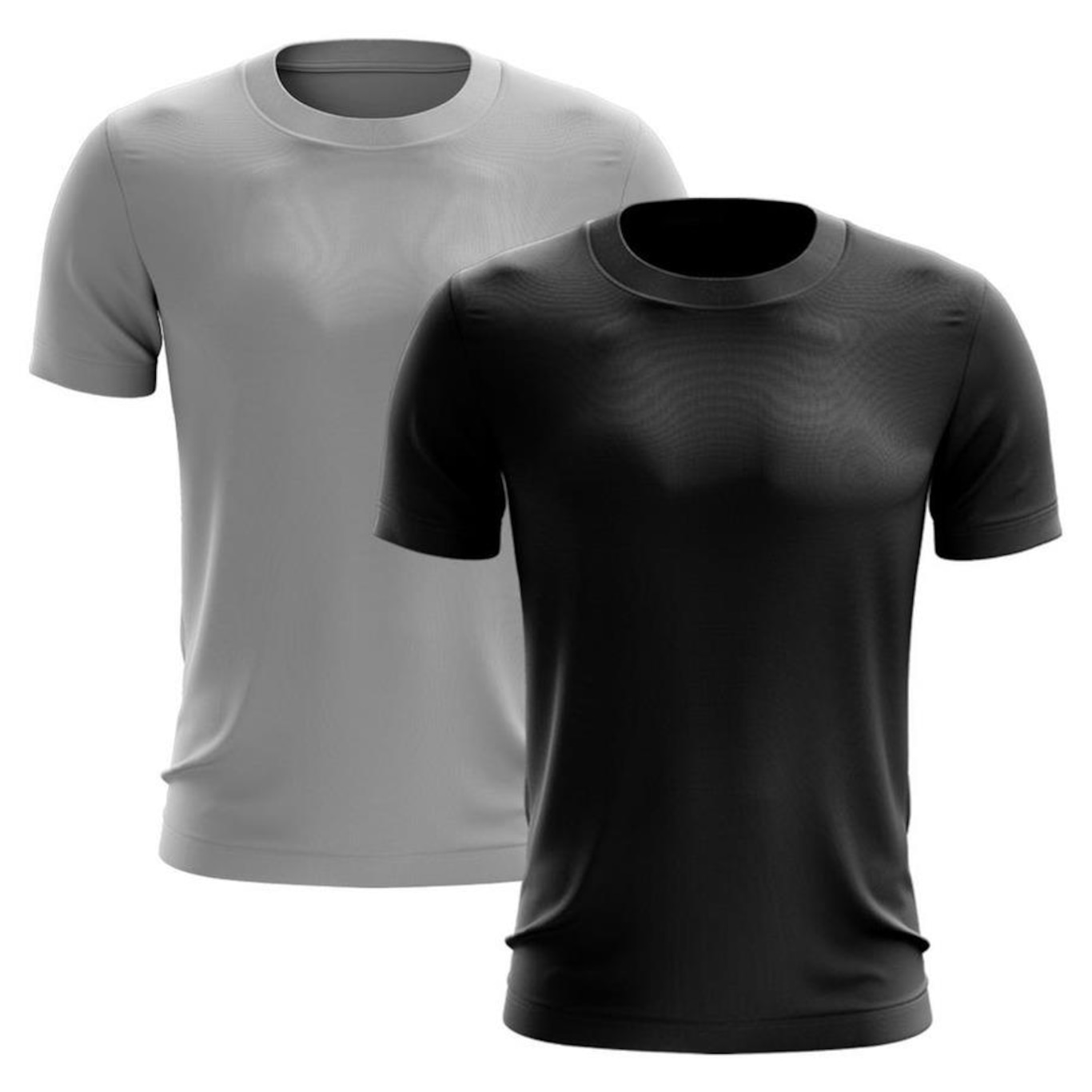 Kit de Camisas Térmica Adriben Dry Fit com Proteção Solar - 2 Unidades - Masculina - Foto 1