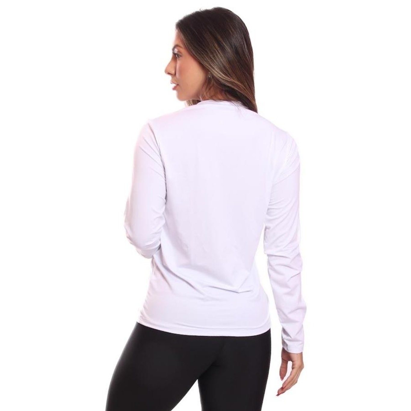 Kit de Camisas Térmica Adriben Dry Fit Manga Longa com Proteção Solar - 5 Unidades - Feminino - Foto 5