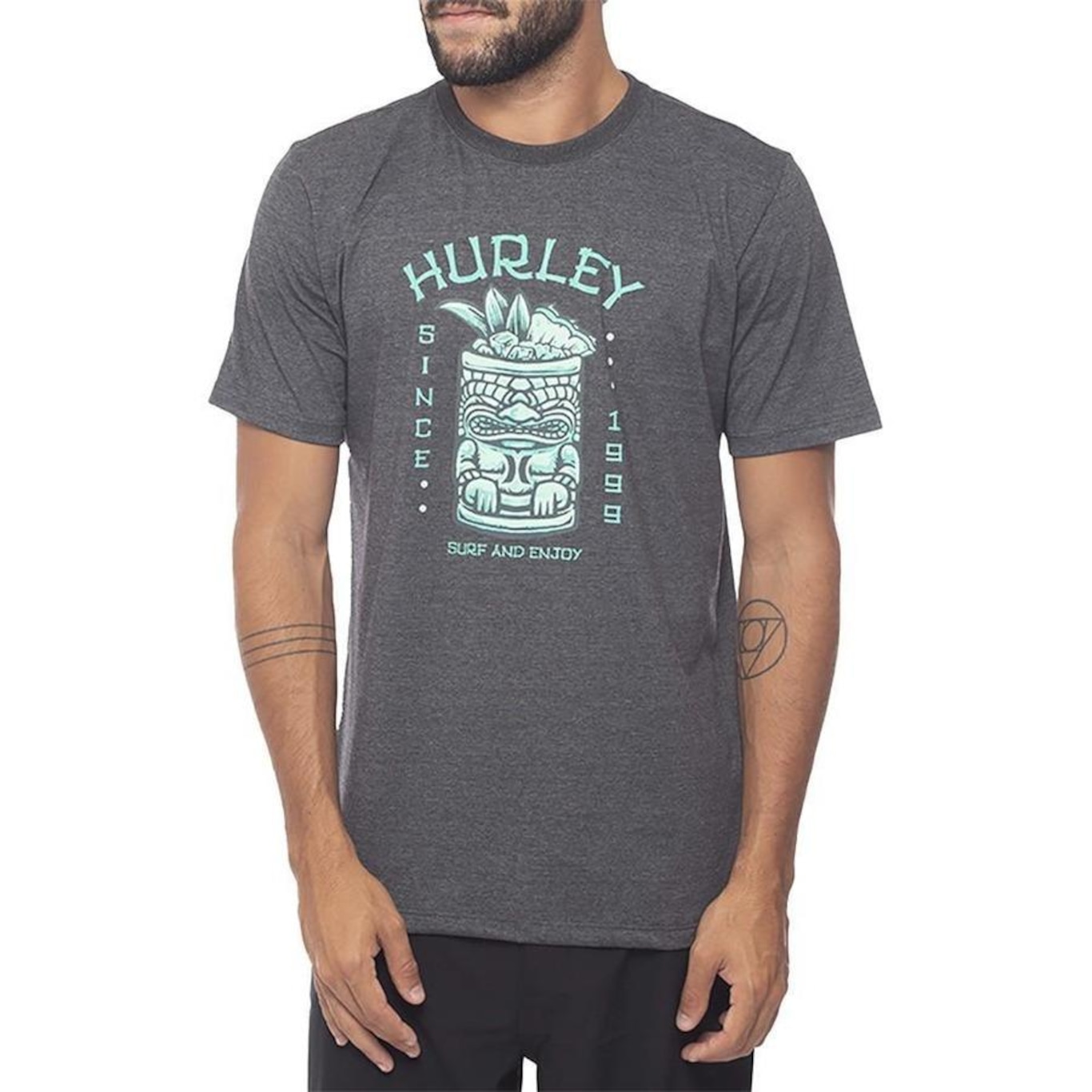 Camiseta Hurley Tiki Dring SM23 - Masculina - Foto 1