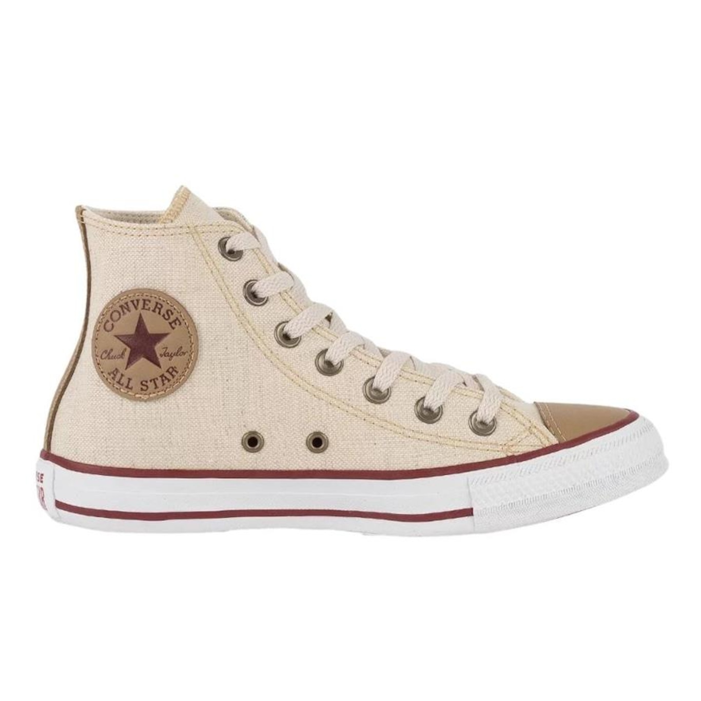 Tênis Converse All Star Chuck Taylor HI - Bege - Vanda Calçados