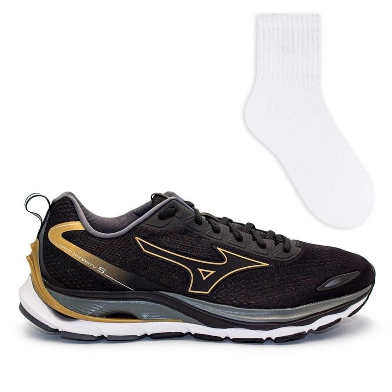 Tênis Mizuno Wave Dynasty 5 + 1 Par de Meias Color Sports - Masculino - Foto 1