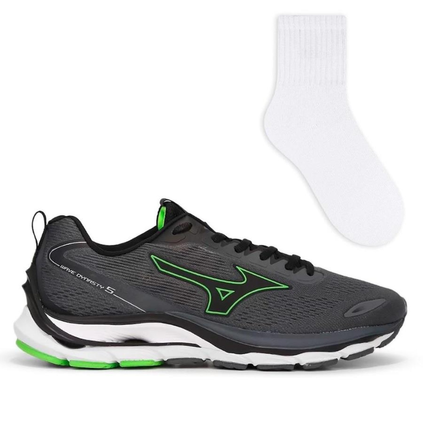 Tênis Mizuno Wave Dynasty 5 + 1 Par de Meias Color Sports - Masculino - Foto 1