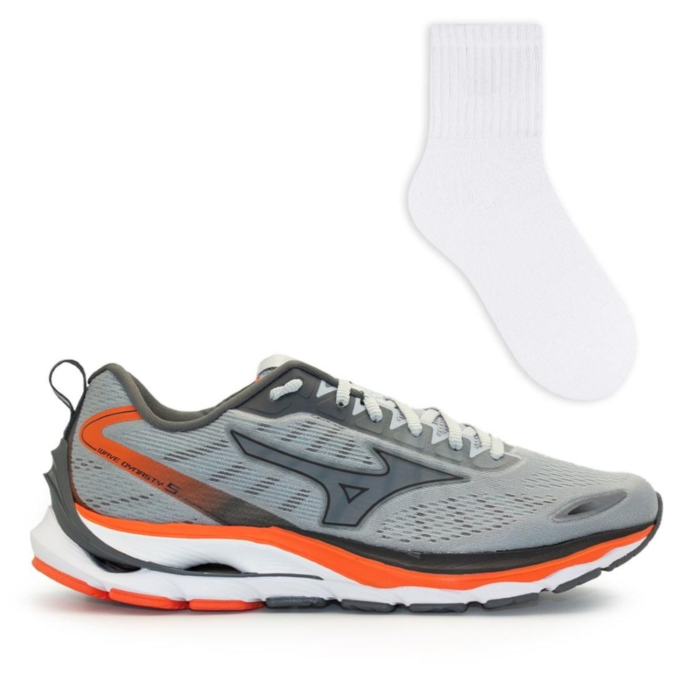 Tênis Mizuno Wave Dynasty 5 + 1 Par de Meias Color Sports - Masculino - Foto 1