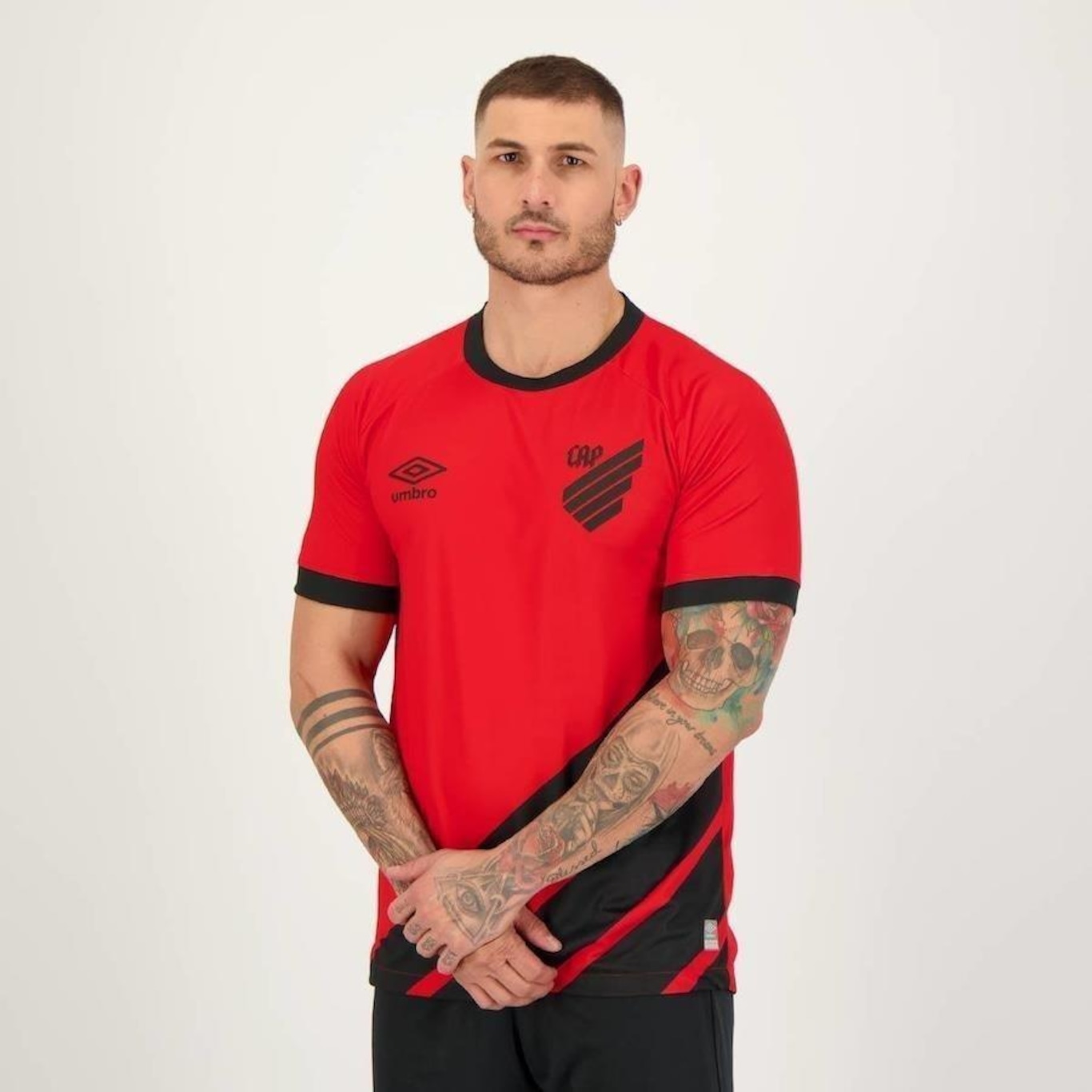 Camisa do Athletico Paranaense I 2023 Nº10 Umbro - Masculina - Foto 4