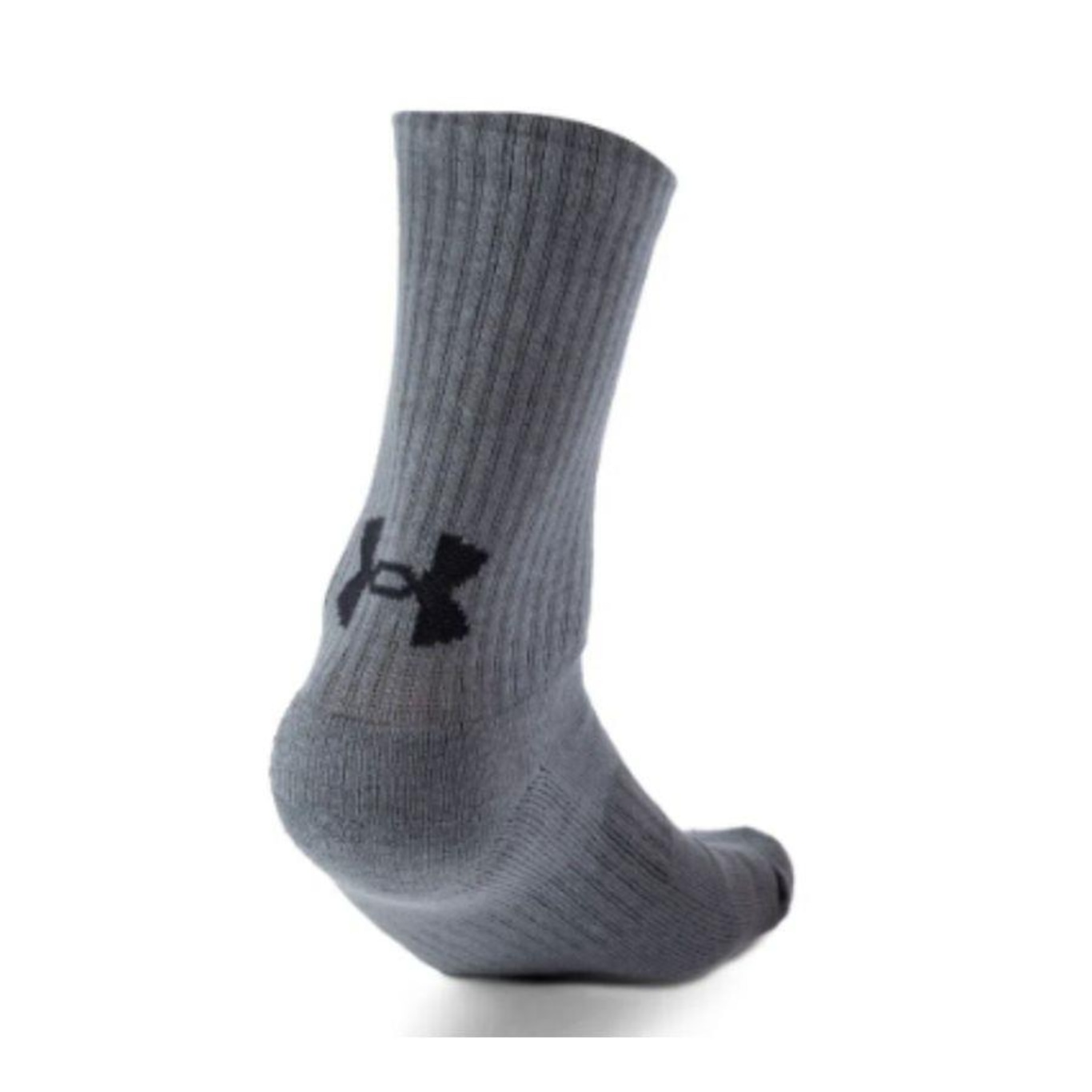 Kit de Meias Under Armour Cano Alto Core Cotton Crew Adulto - 3 Pares - 40 a 45 - Foto 3