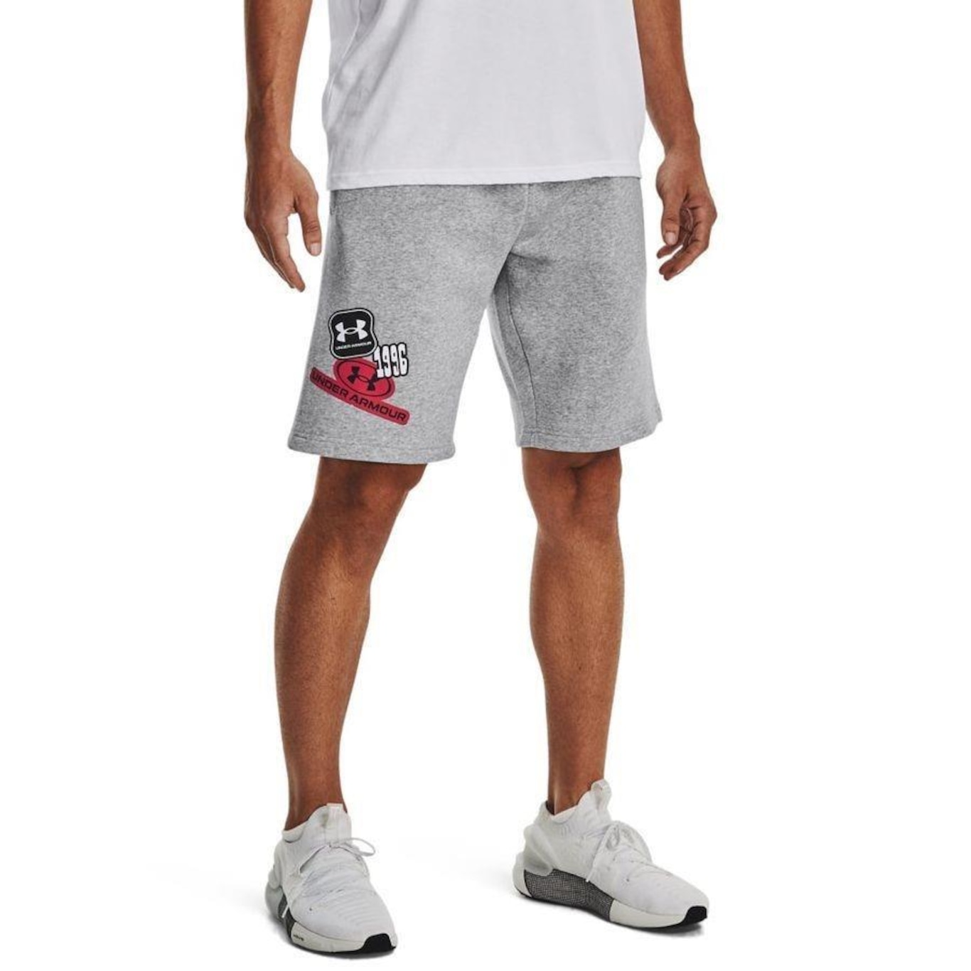 Bermuda Under Armour Rival Fleece Graphic ST - Masculina - Foto 1