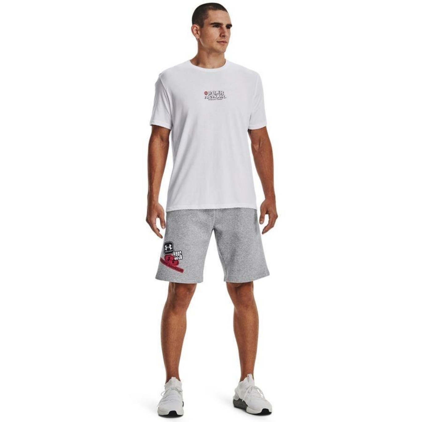 Bermuda Under Armour Rival Fleece Graphic ST - Masculina - Foto 2