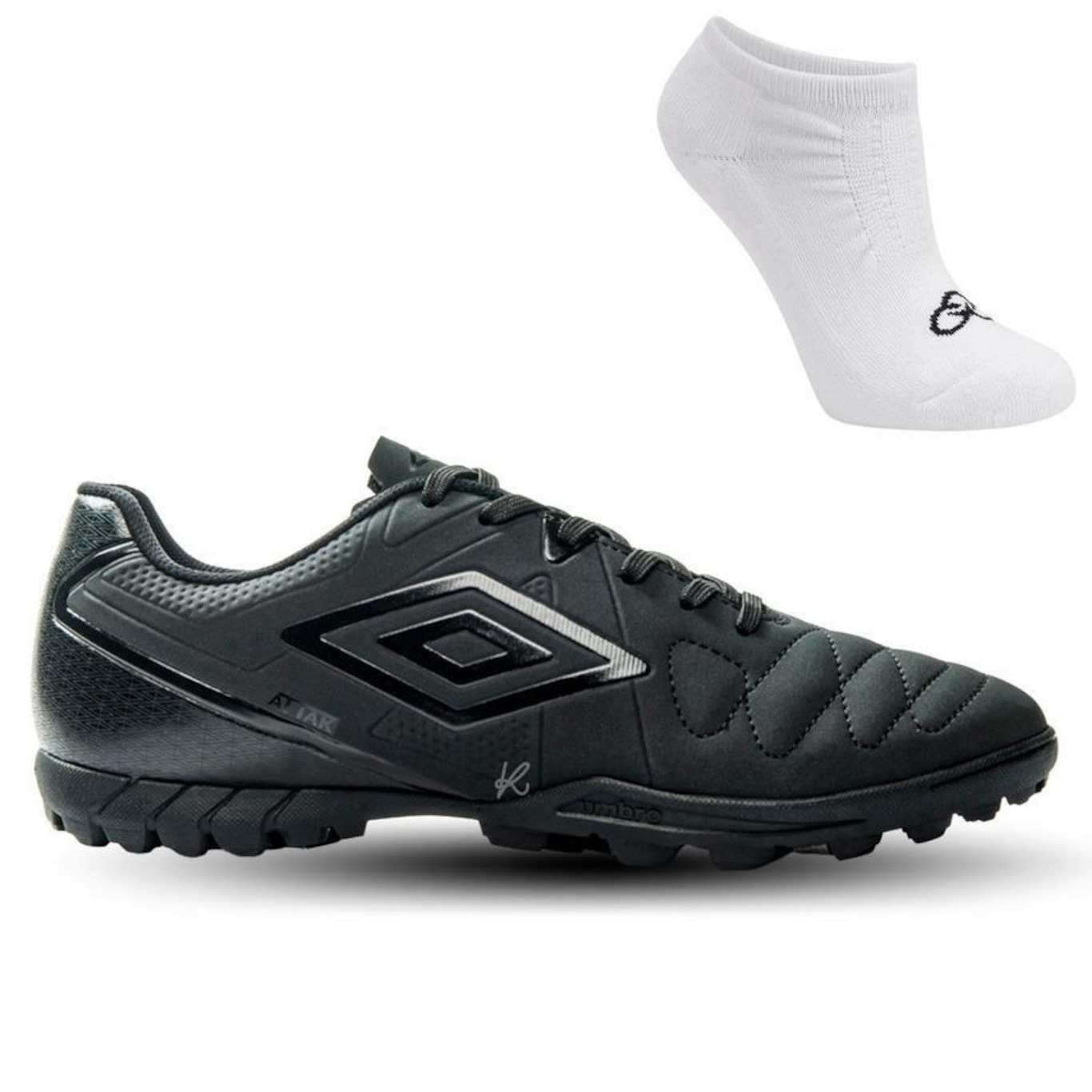 Kit Umbro: Chuteira Society Attak + Meia - Masculino - Foto 1