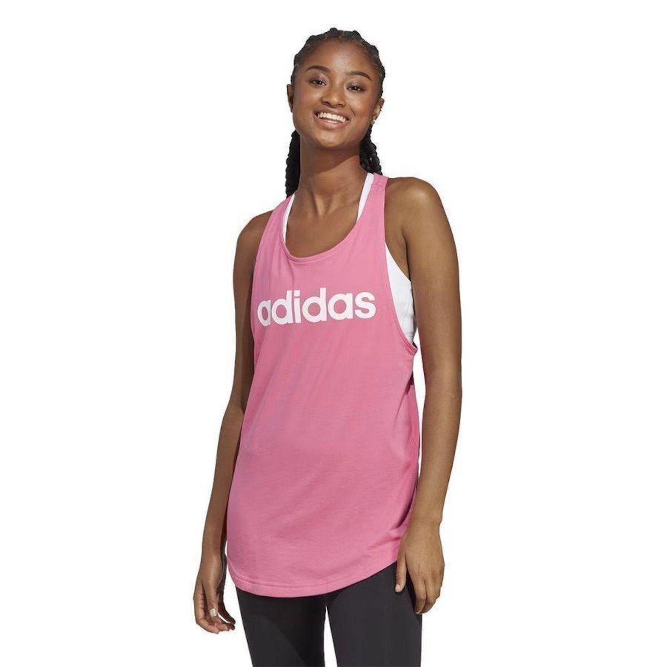 Camiseta Regata adidas Essentials Loose Logo - Feminina - Foto 2