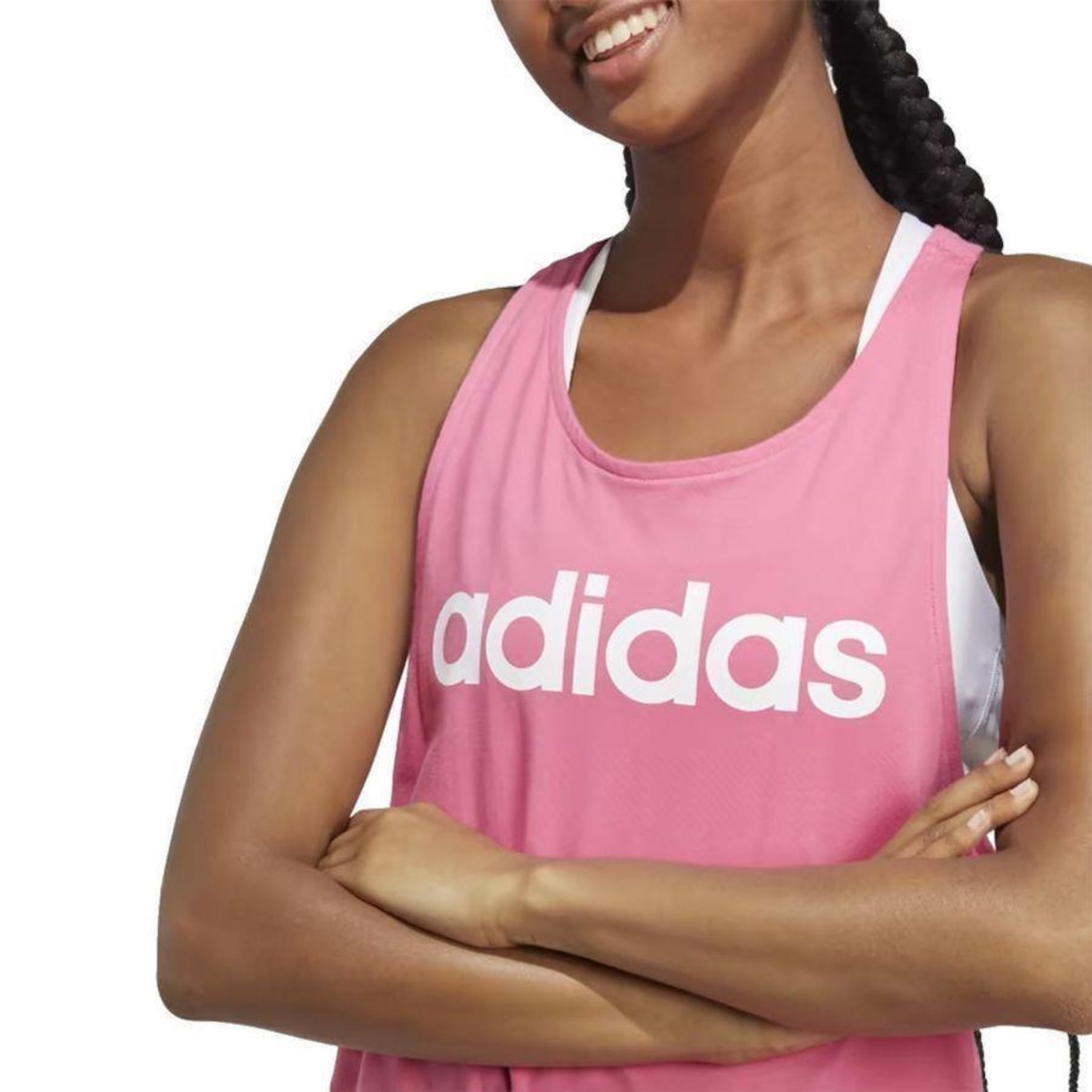 Camiseta Regata adidas Essentials Loose Logo - Feminina - Foto 4