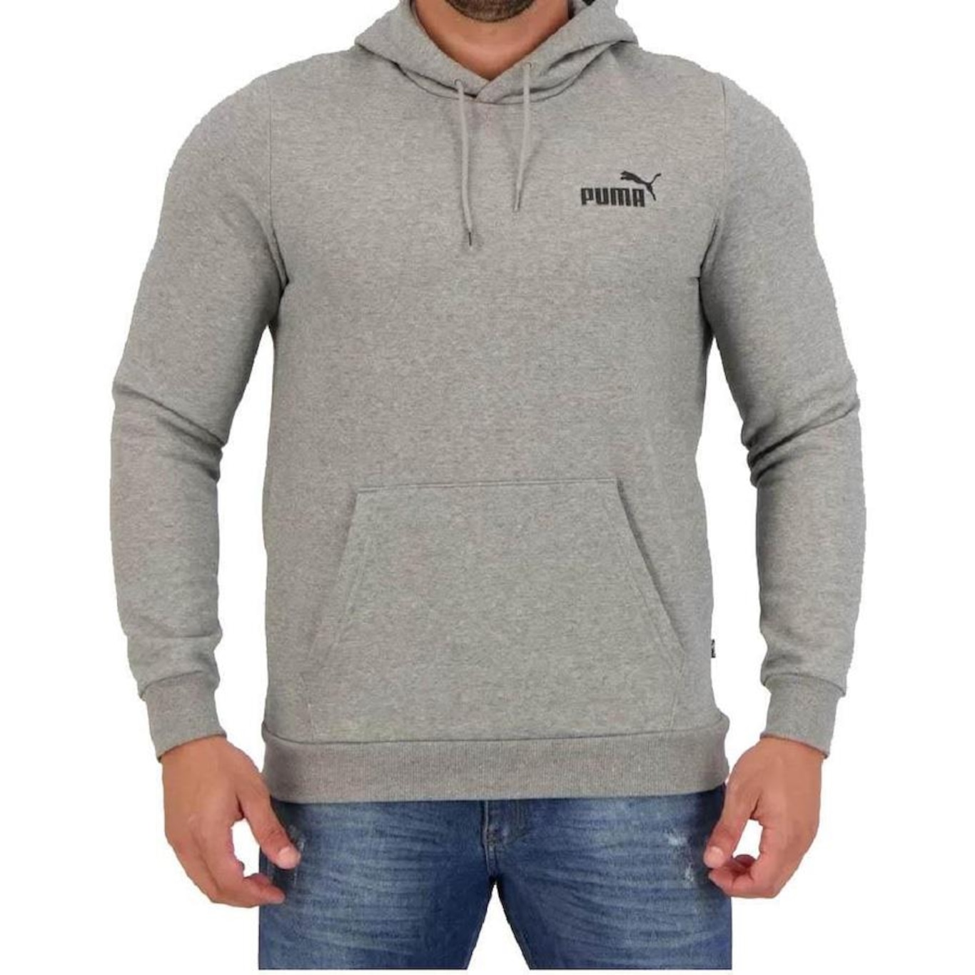 Blusão de Moletom com Capuz Puma Small Logo - Masculino - Foto 1