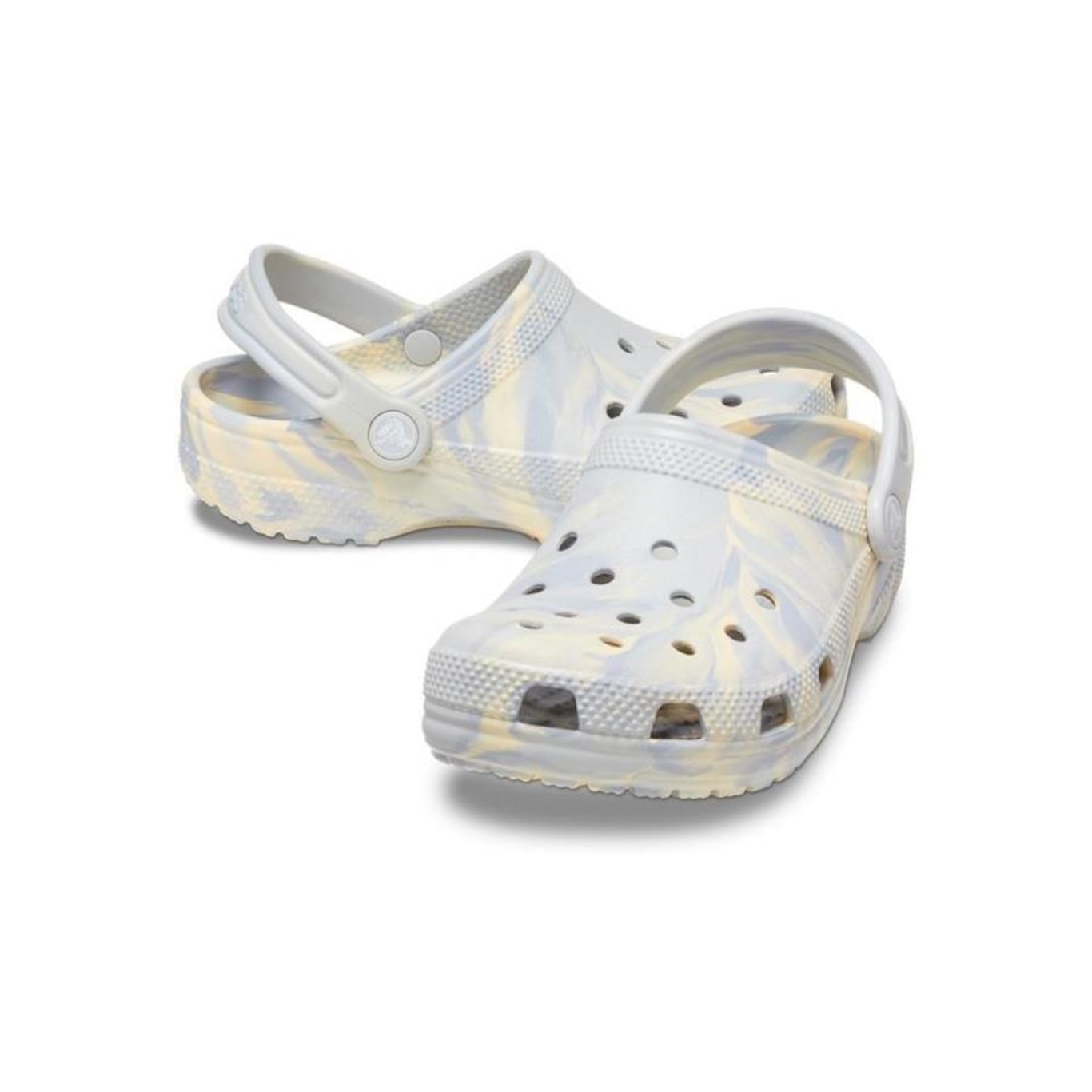 Sandália Crocs Classic Marbled Clog T - Infantil - Foto 4