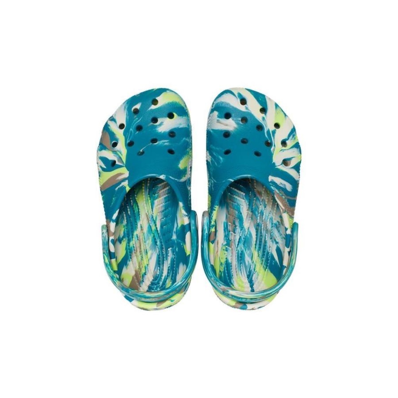 Sandália Crocs Classic Marbled Clog T - Infantil - Foto 5