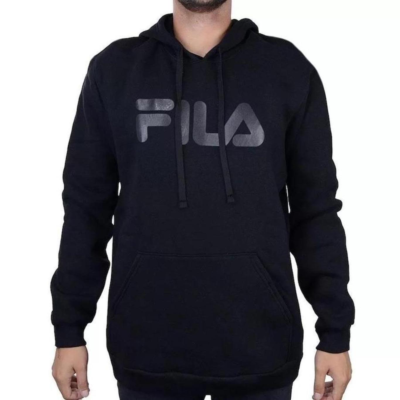 Blusão de Moletom com Capuz Fila - Masculino - Foto 1