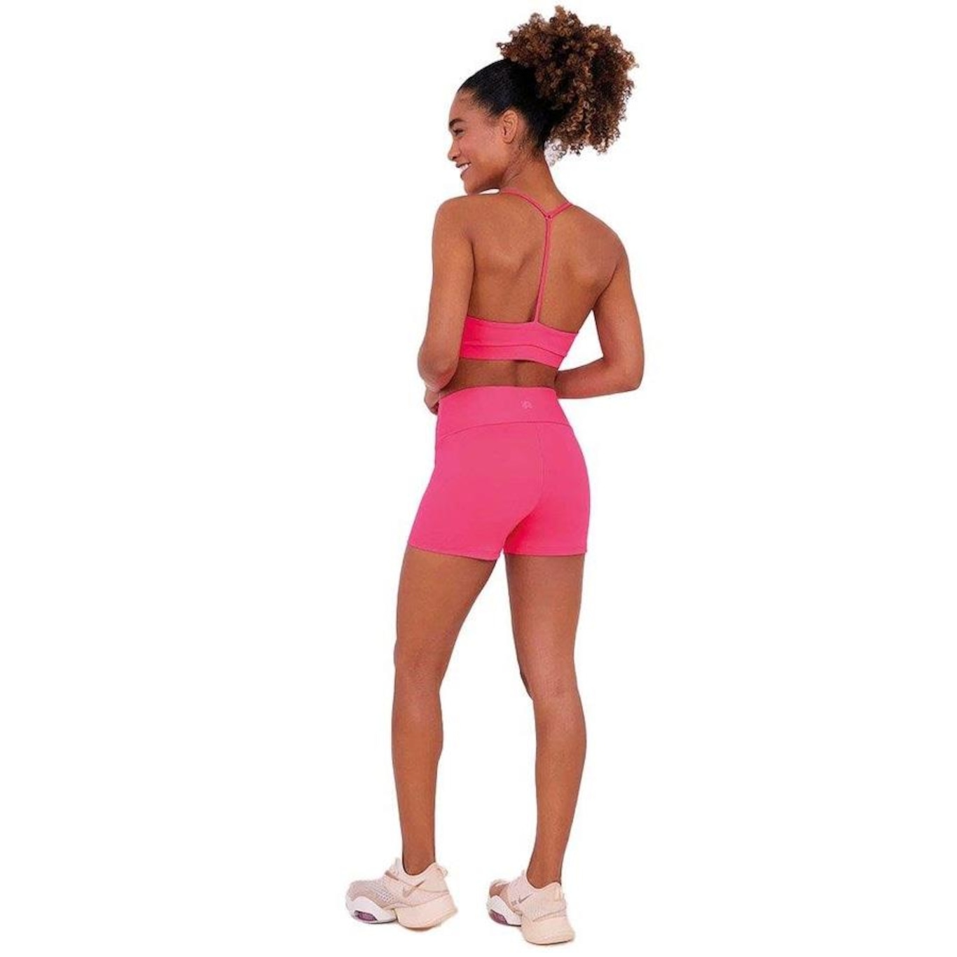 Shorts Alto Giro 2 Em 1 Nylon Dry - Feminino - Foto 3