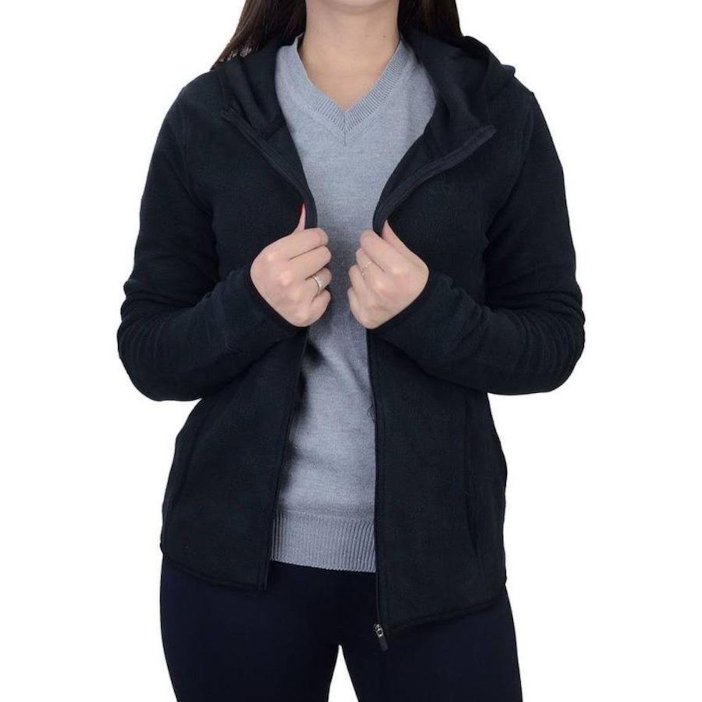 Jaqueta com Capuz Lupo Sport Af Fleece - Feminina - Foto 1