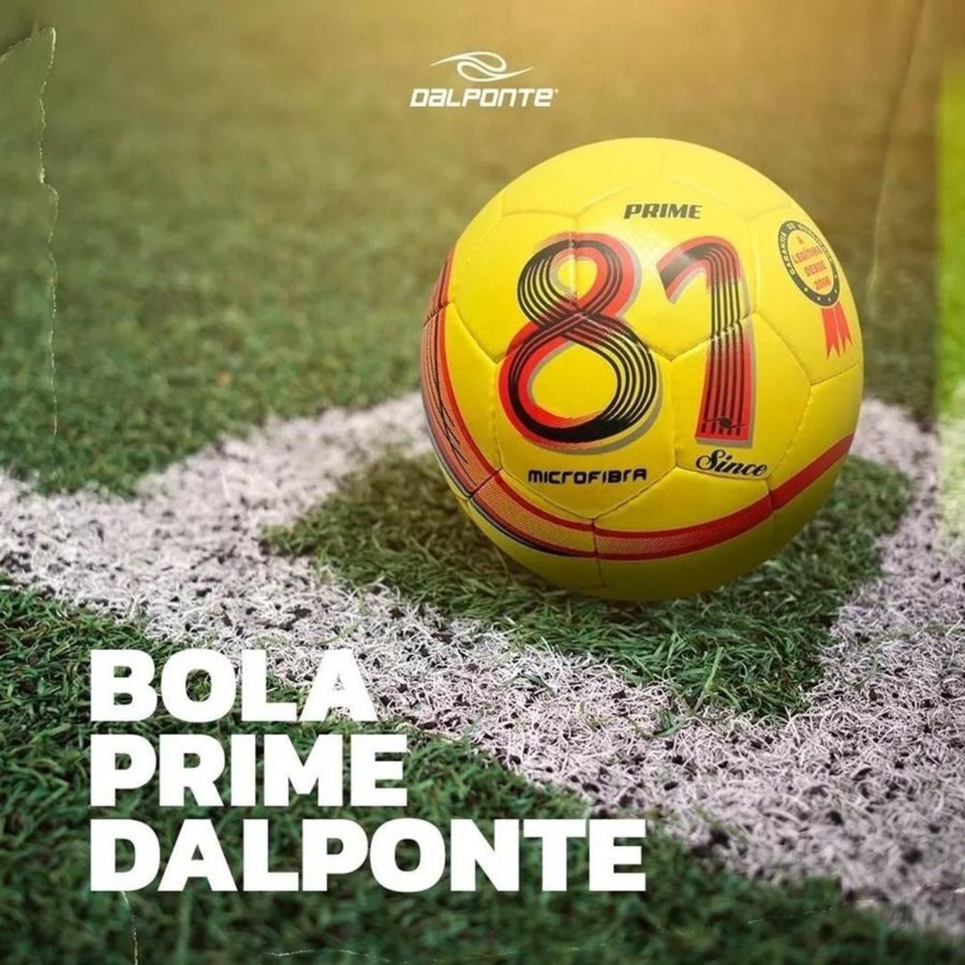 Bola Dalponte 81 Futebol Star Society Amarelo