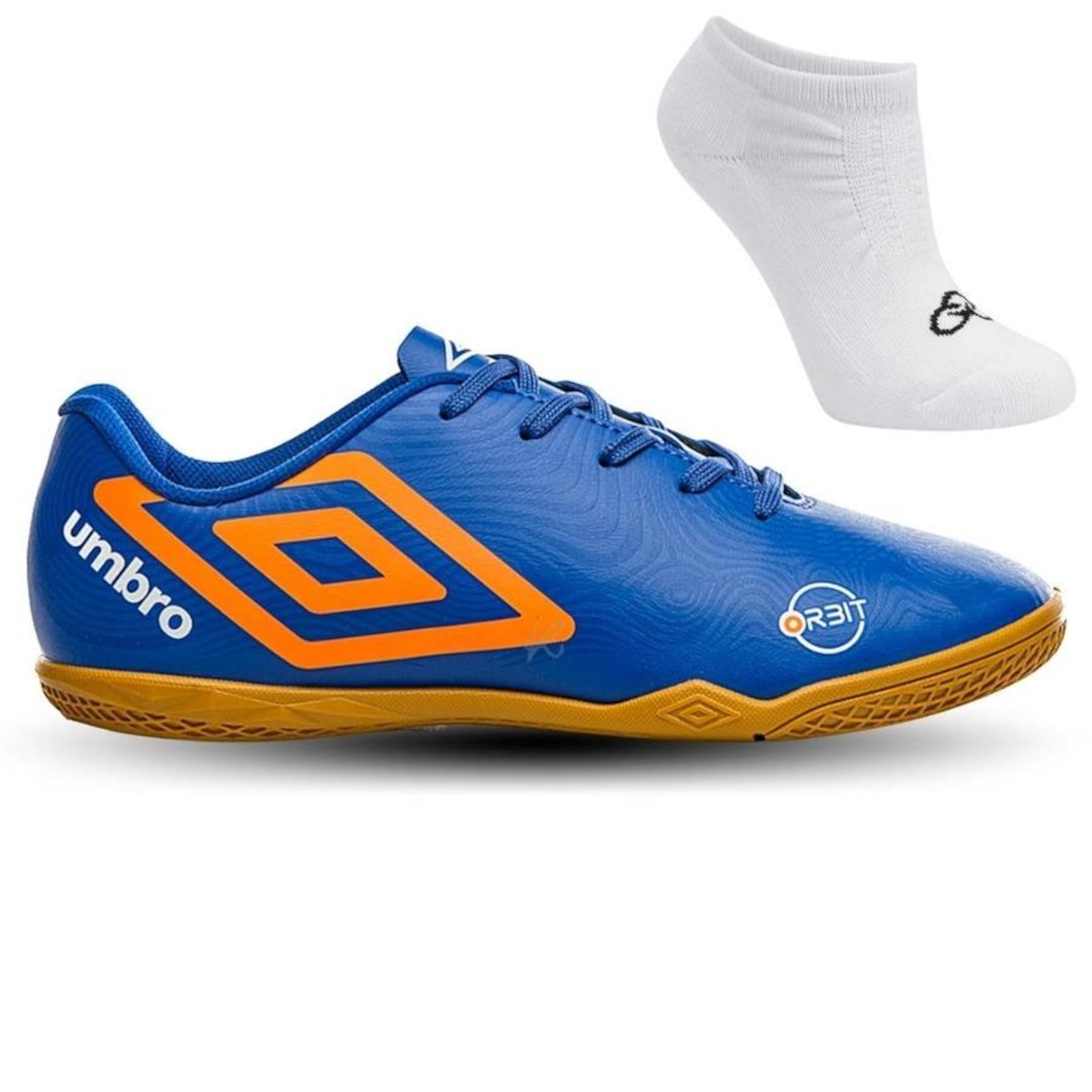 Chuteira Futsal Umbro Orbit + Par de Meias - Adulto - Foto 3