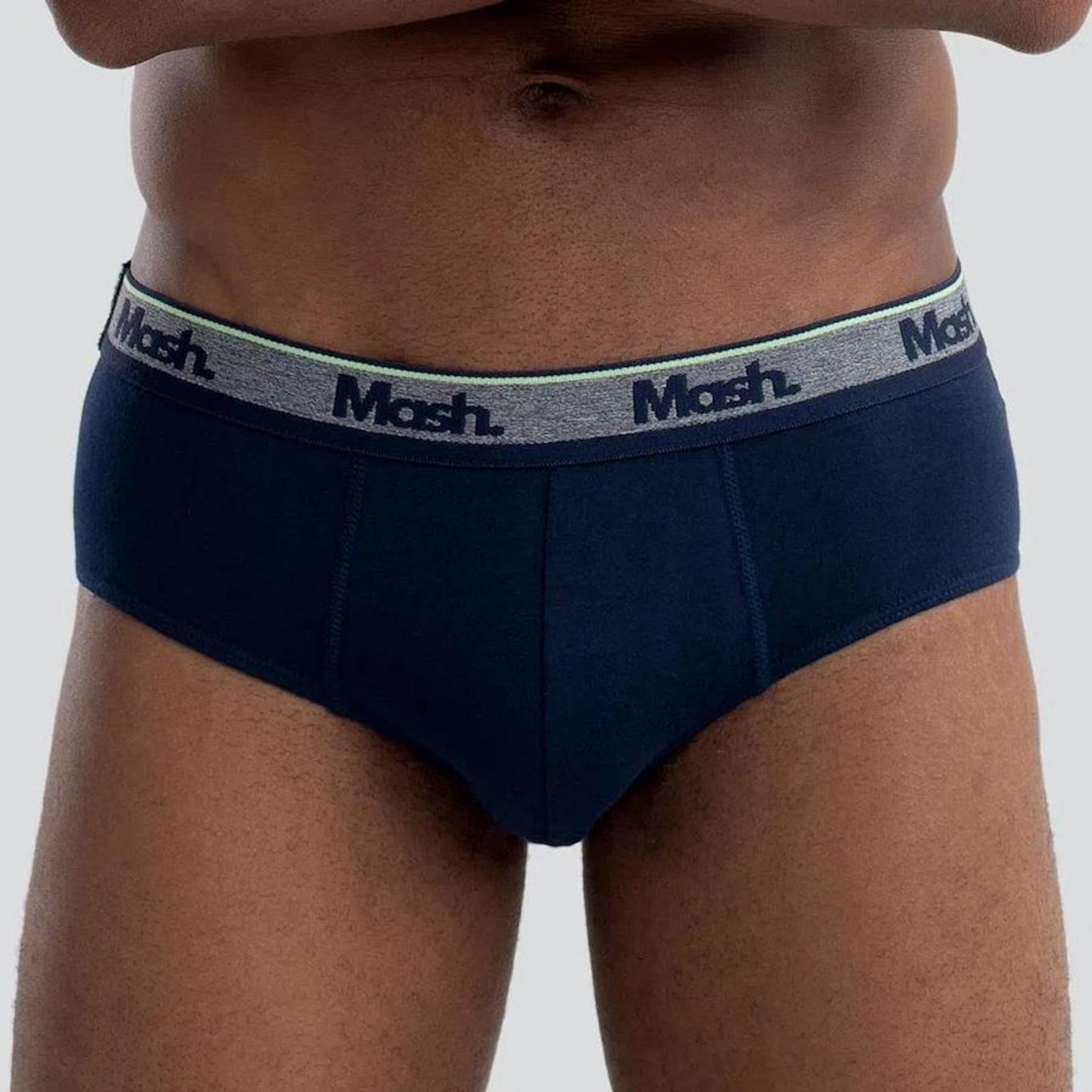 Cueca Slip Mash Cotton - Adulto - Foto 2