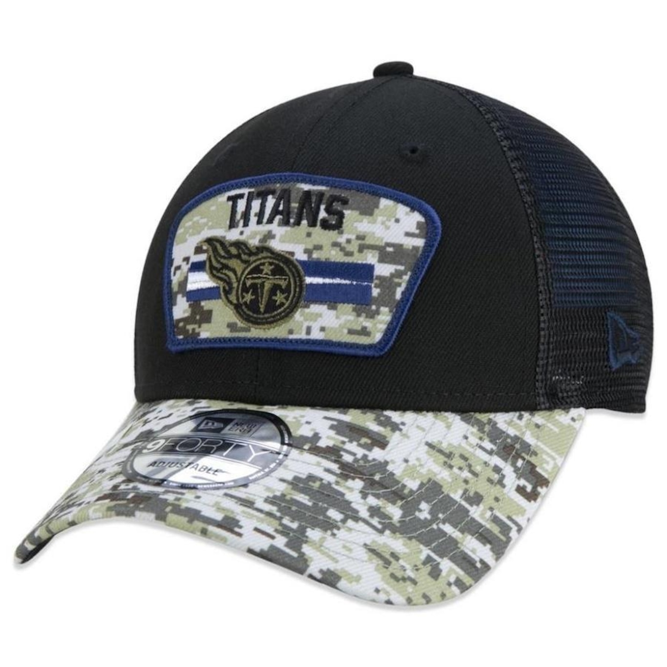 Boné New Era Tennessee Titans 940 Nfl21 Salute To Service - Snapback - Adulto - Foto 4