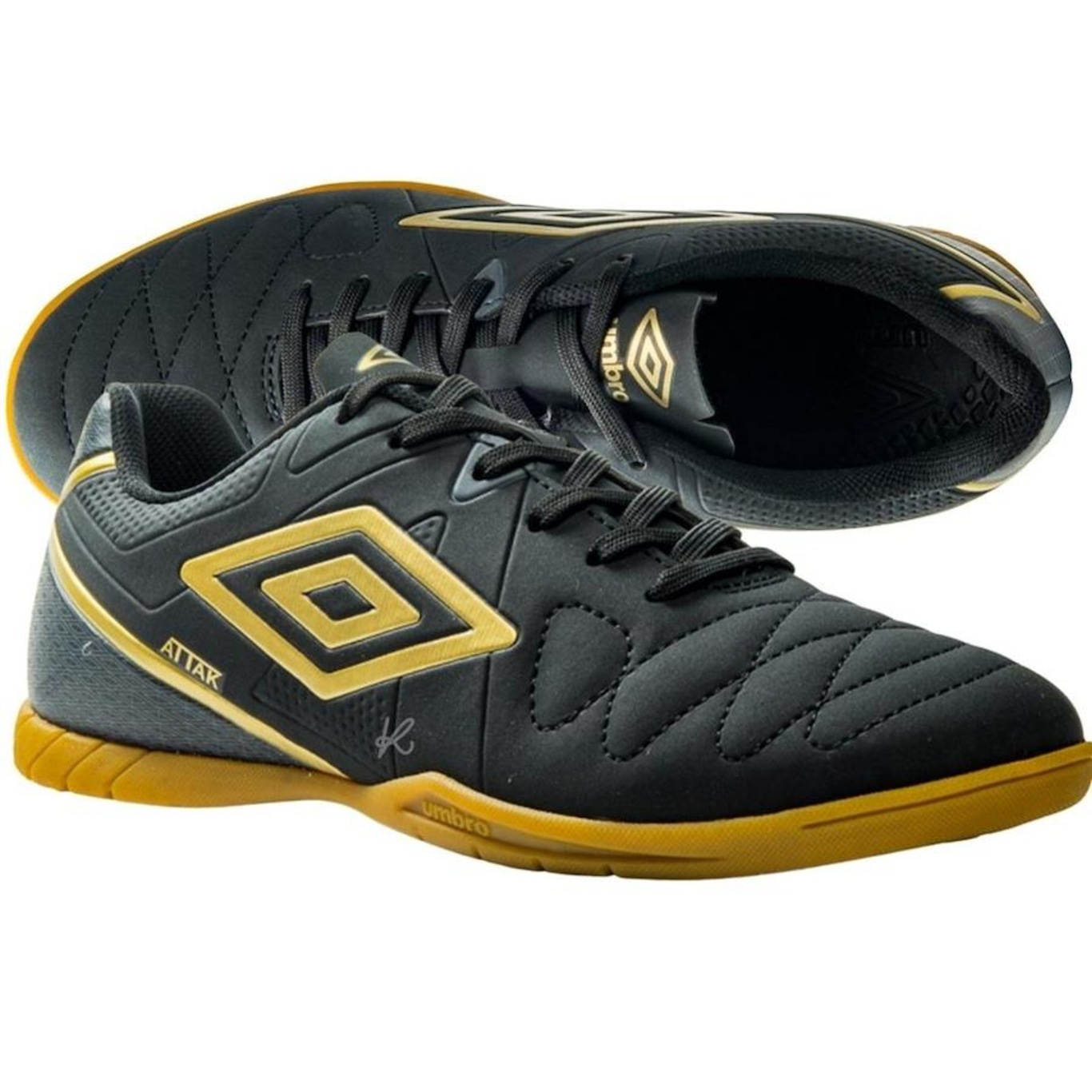 Chuteira Futsal Umbro Attak - Adulto + Meias - Foto 6