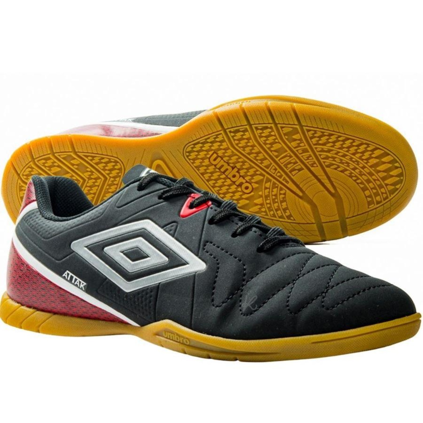 Chuteira Futsal Umbro Attak - Adulto + Meias - Foto 5