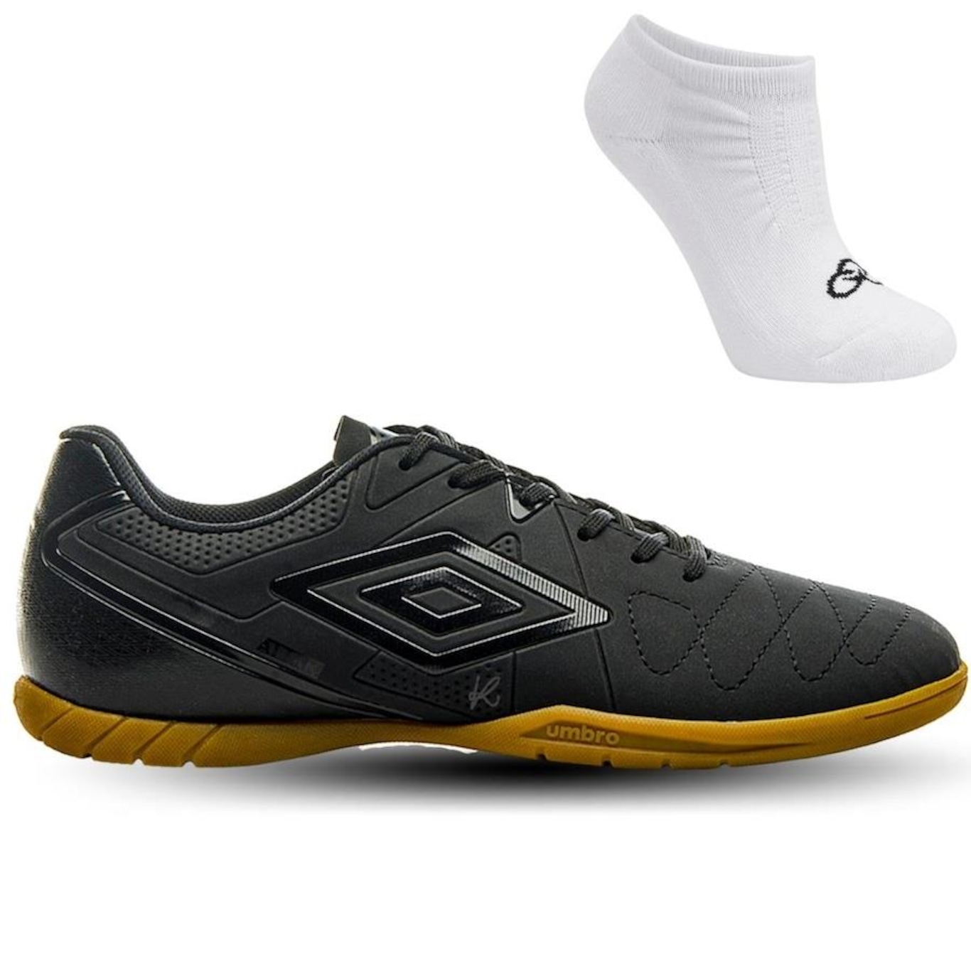 Chuteira Futsal Umbro Attak - Adulto + Meias - Foto 1