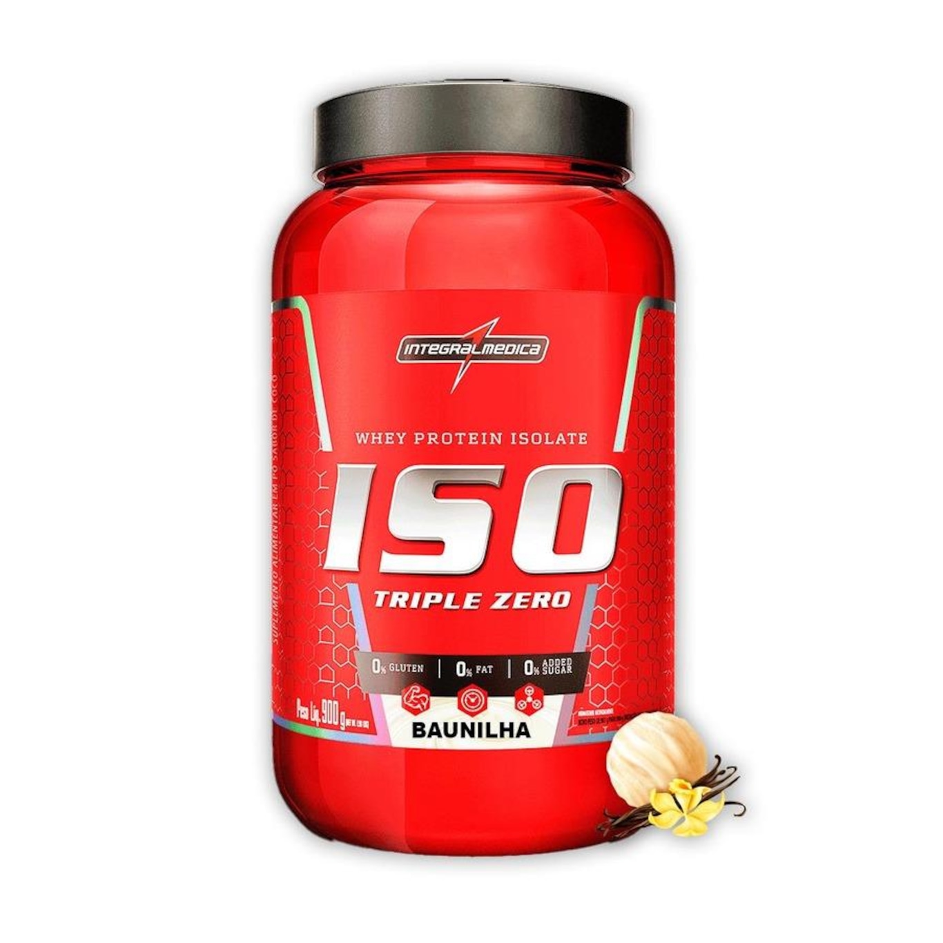 Whey Protein Integralmédica Baunilha ISO Triple Zero - 900g - Foto 6