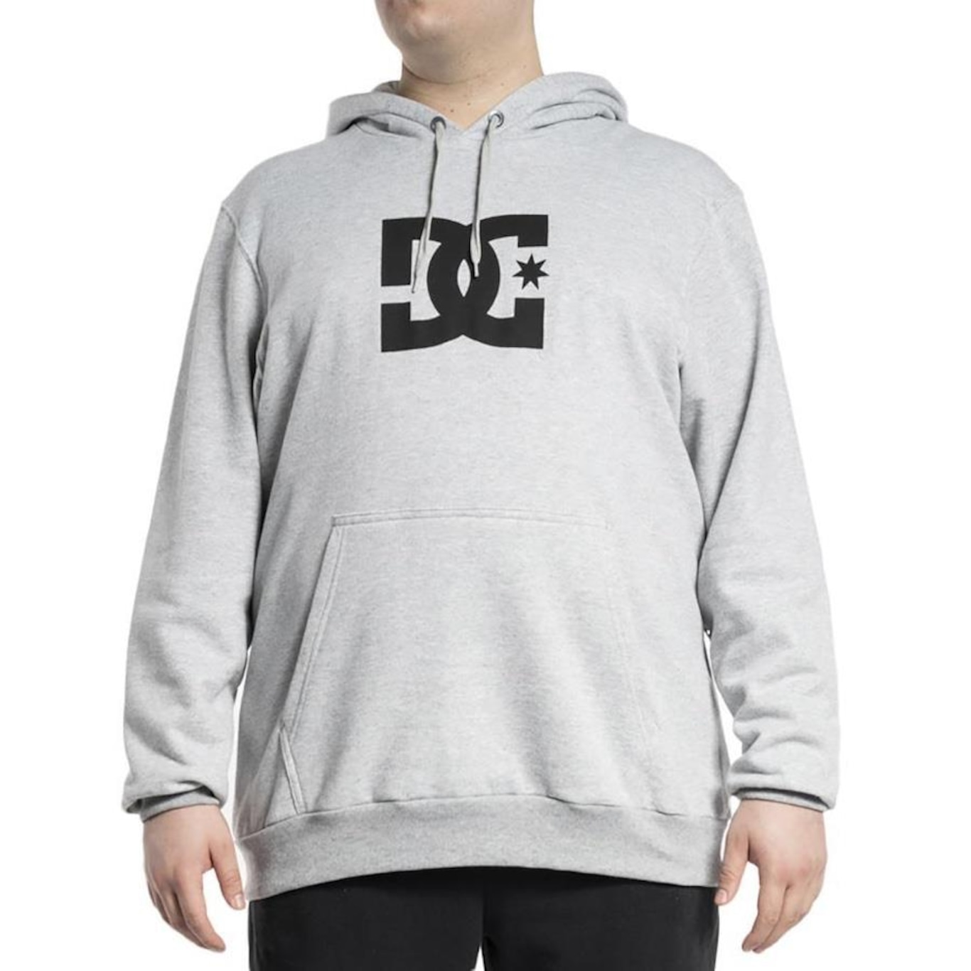 Blusão de Moletom com Capuz Dc Shoes Canguru Dc Star Plus Size - Masculino - Foto 1